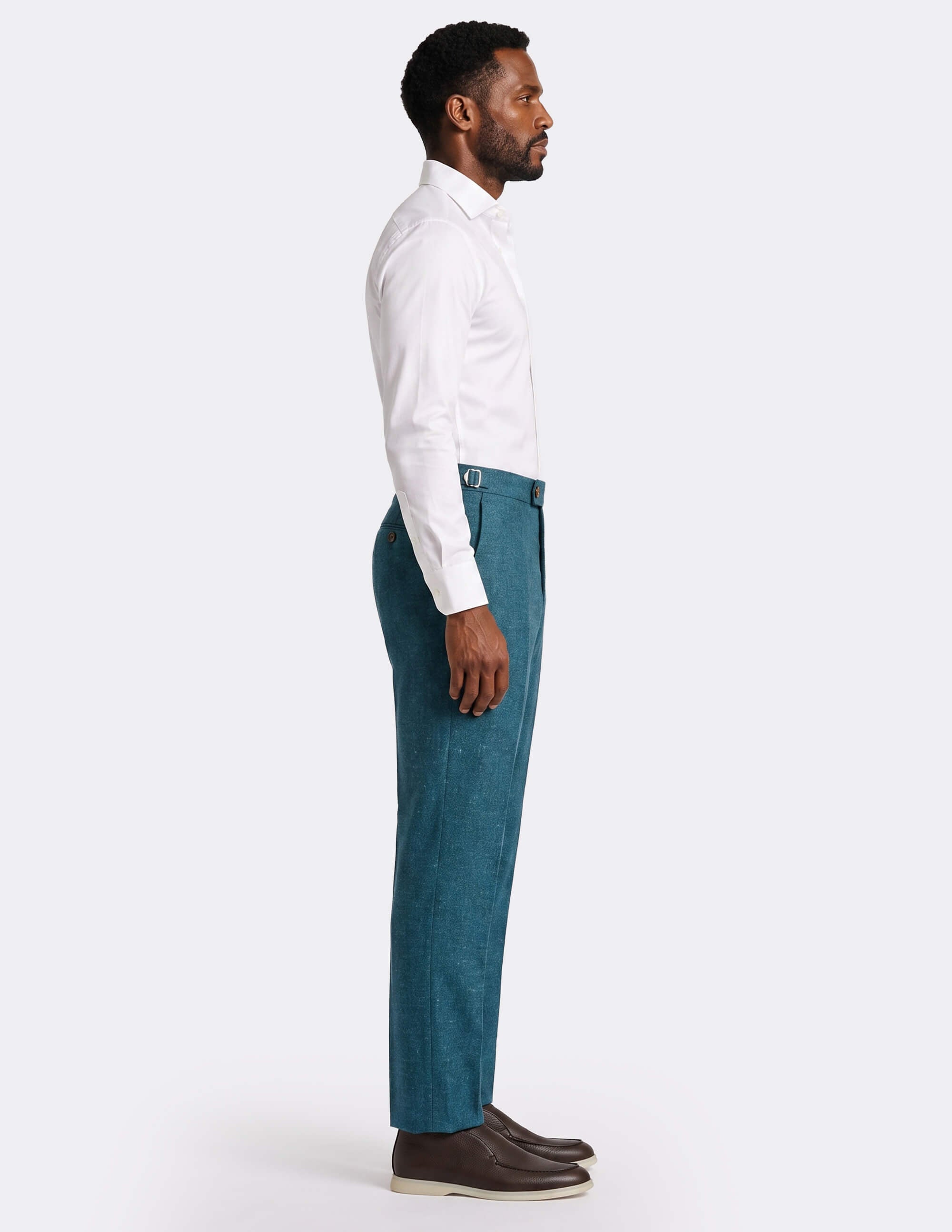Capri Teal Trousers - Samir Bachkami