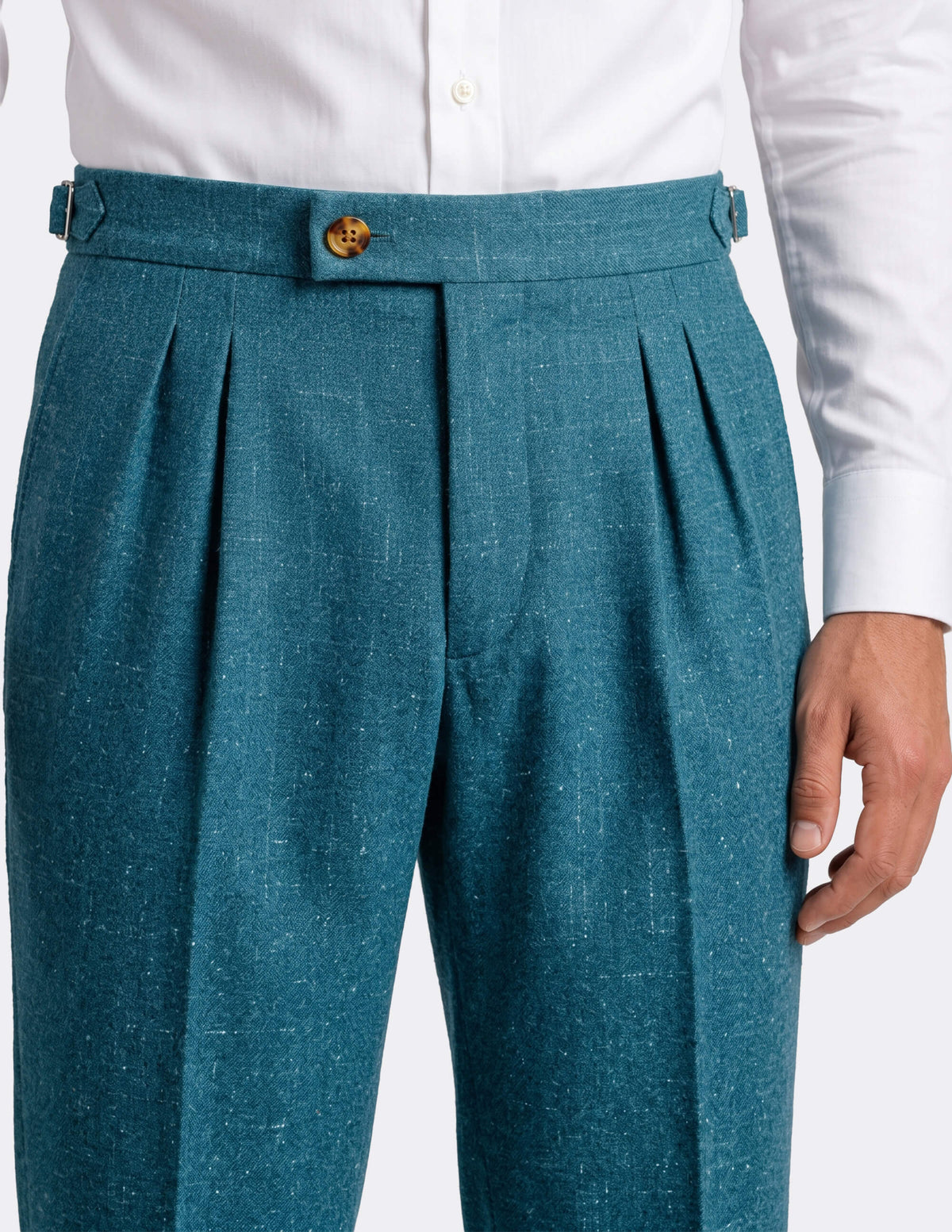 Capri Teal Trousers - Samir Bachkami