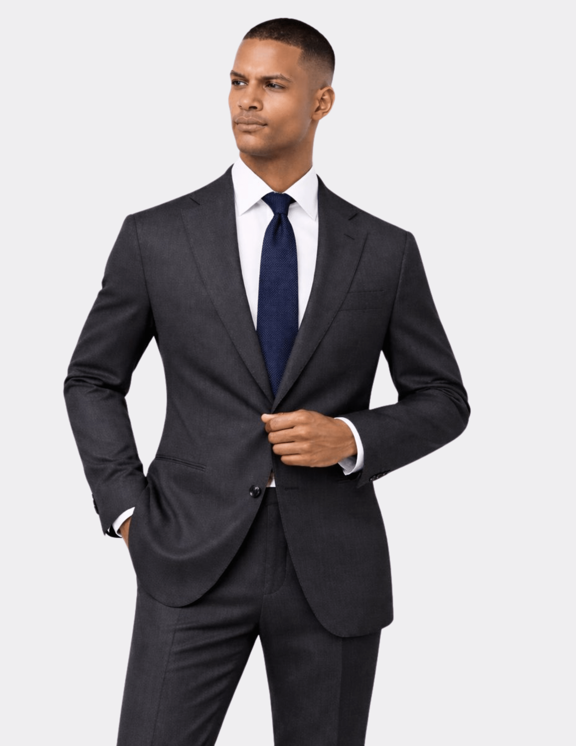 Carbon Noir Single Breasted Suit - Samir Bachkami