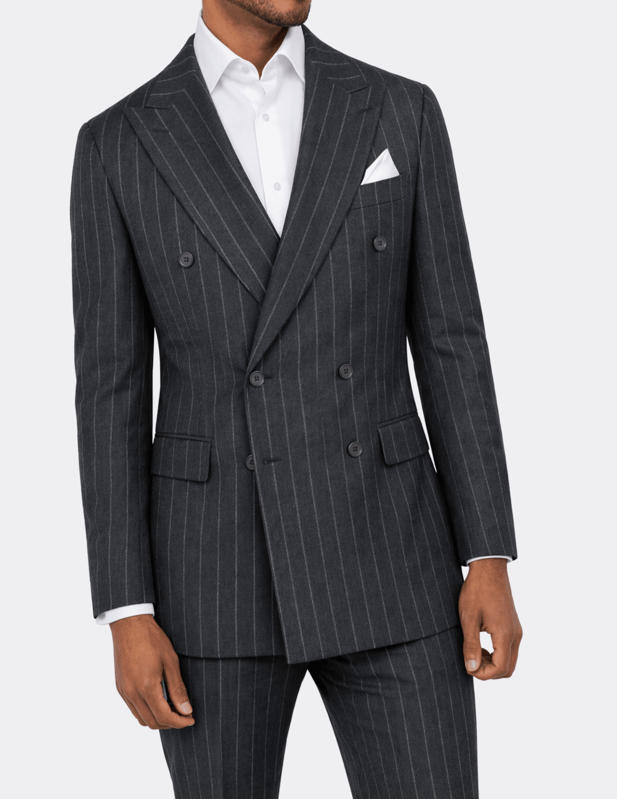 Carbon Royale Double - Breasted Suit - Samir Bachkami