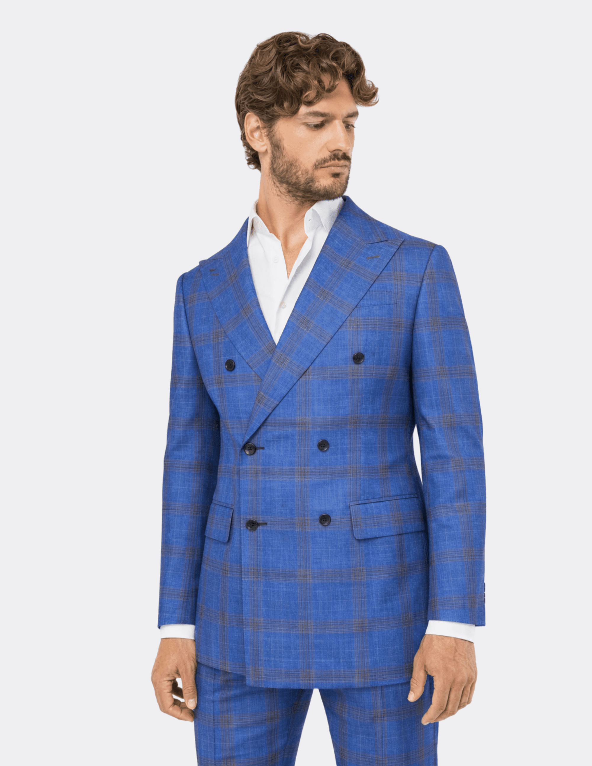 Côte d’Azur Blue Double Breasted Suit - Samir Bachkami