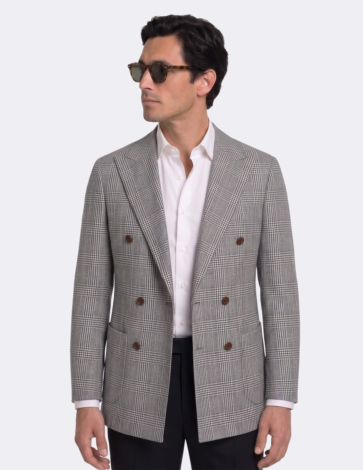 Deauville Check Double Breasted Jacket - Samir Bachkami
