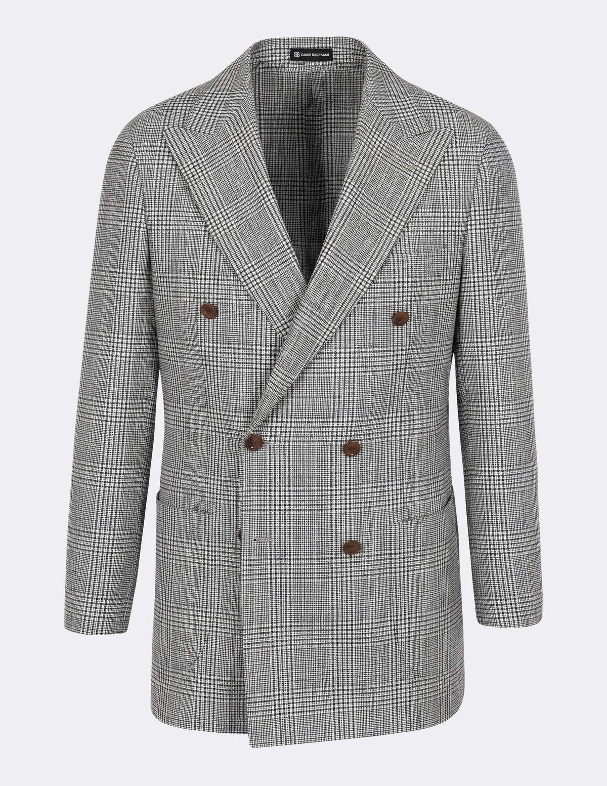 Deauville Check Double Breasted Jacket - Samir Bachkami