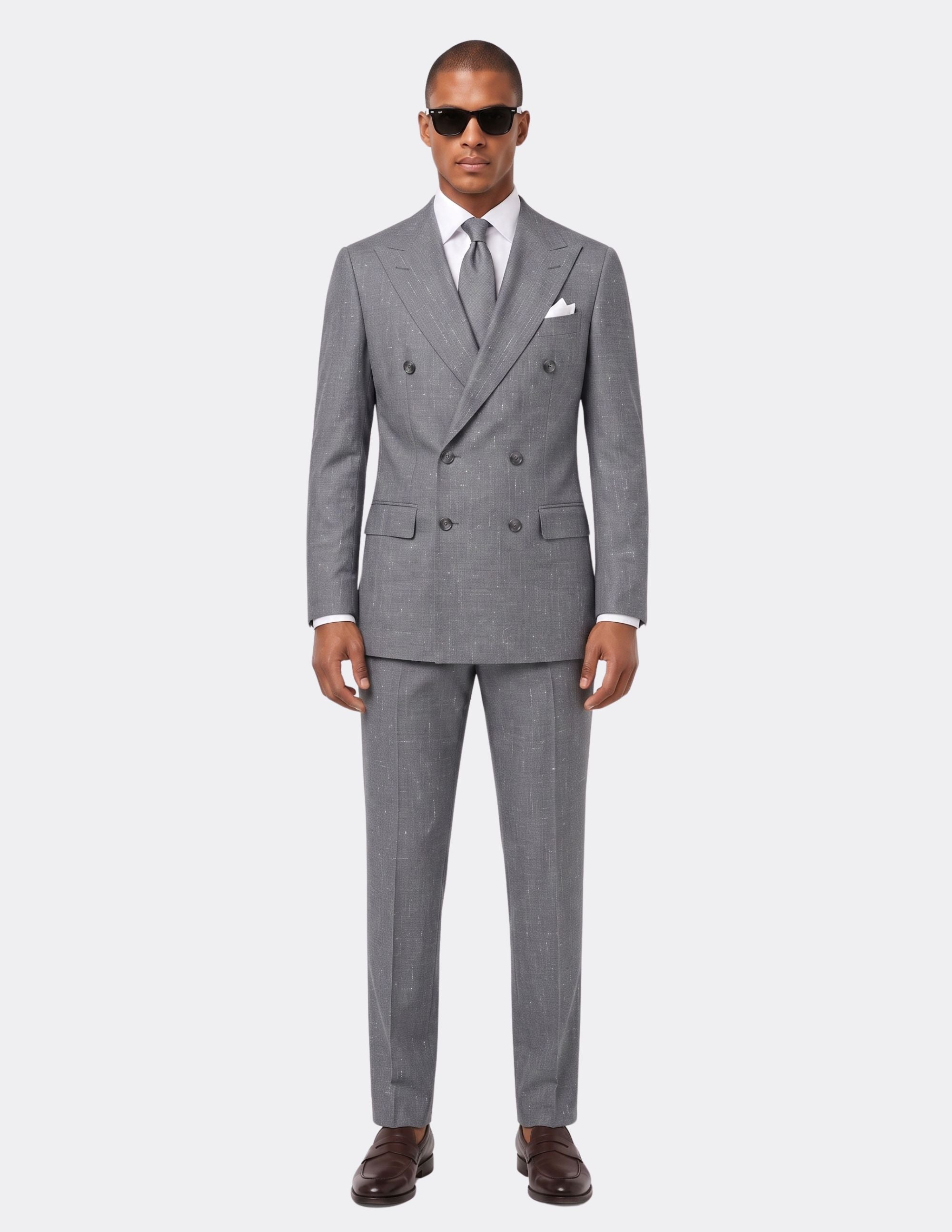 Dolce Grigio Double-Breasted Suit - Samir Bachkami