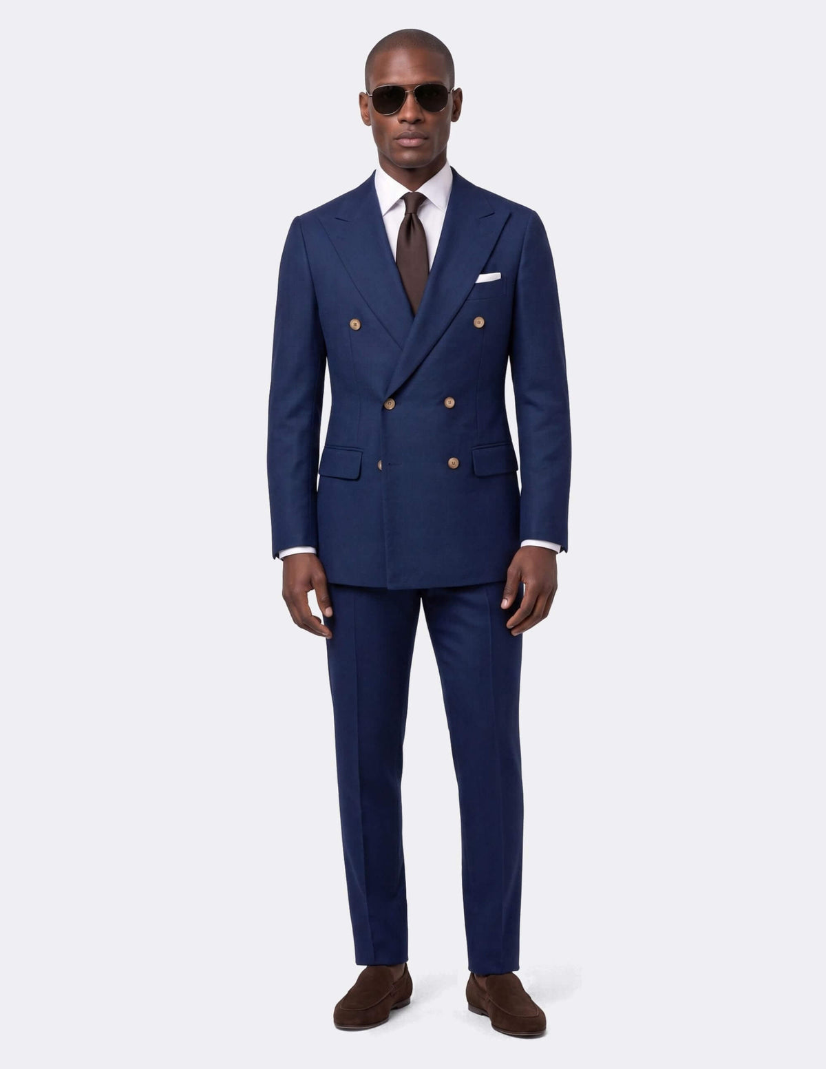 Florence Royal Blue Double-Breasted Suit - Samir Bachkami