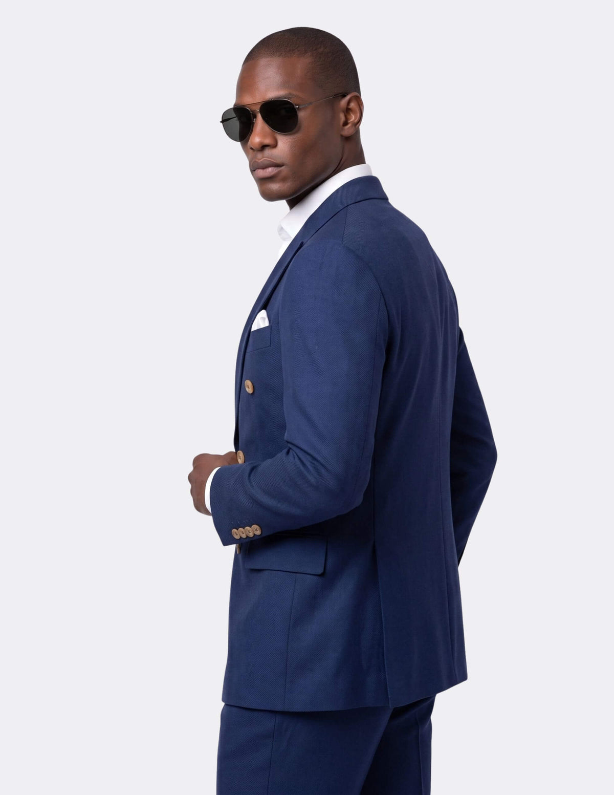 Florence Royal Blue Double-Breasted Suit - Samir Bachkami