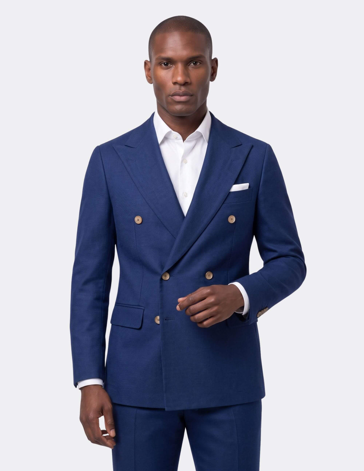 Florence Royal Blue Double-Breasted Suit - Samir Bachkami