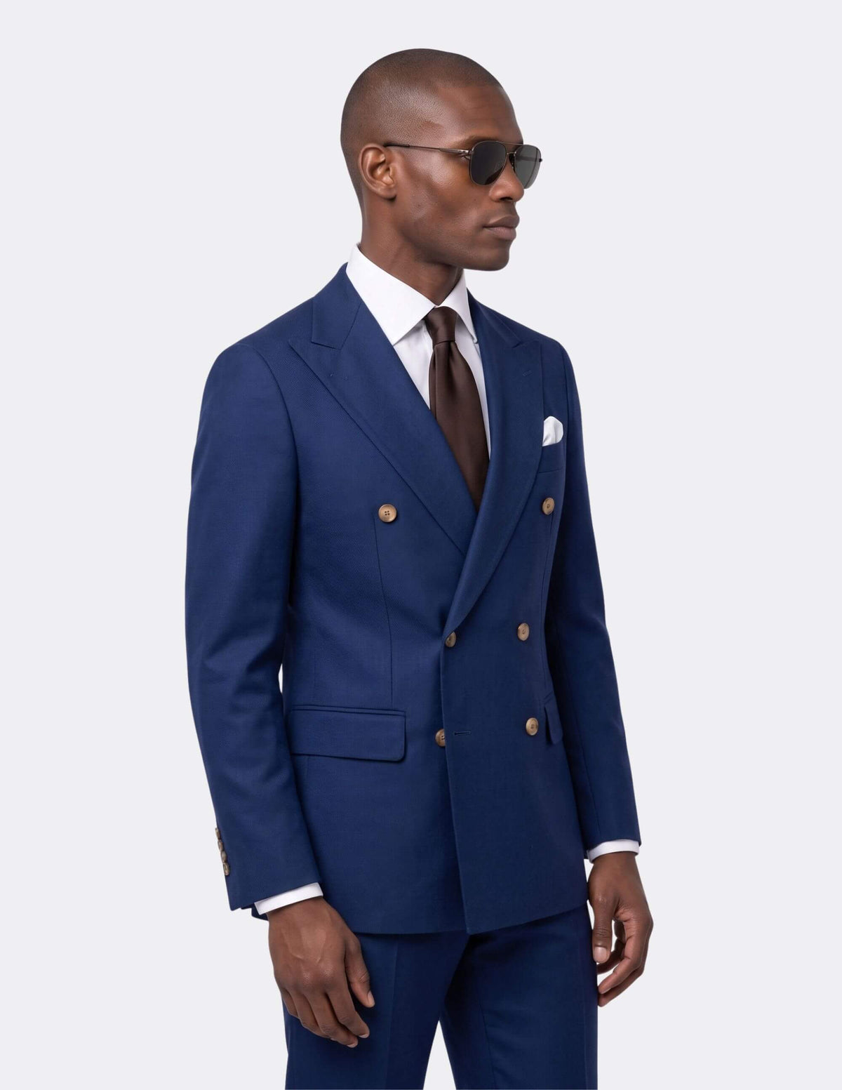Florence Royal Blue Double-Breasted Suit - Samir Bachkami