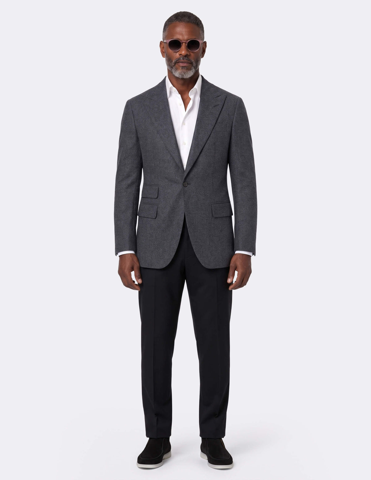 Grey Single Breasted Jacket - 38R - Samir Bachkami