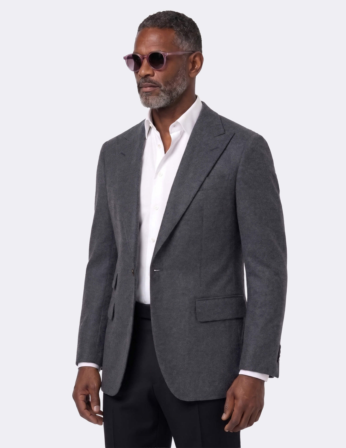 Grey Single Breasted Jacket - 38R - Samir Bachkami