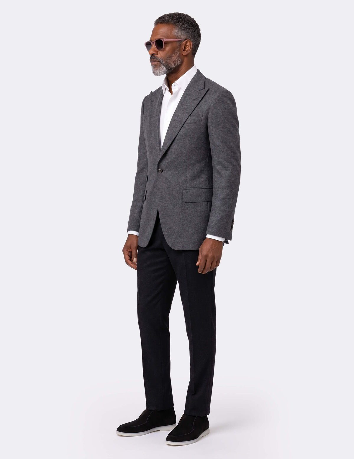 Grey Single Breasted Jacket - 38R - Samir Bachkami
