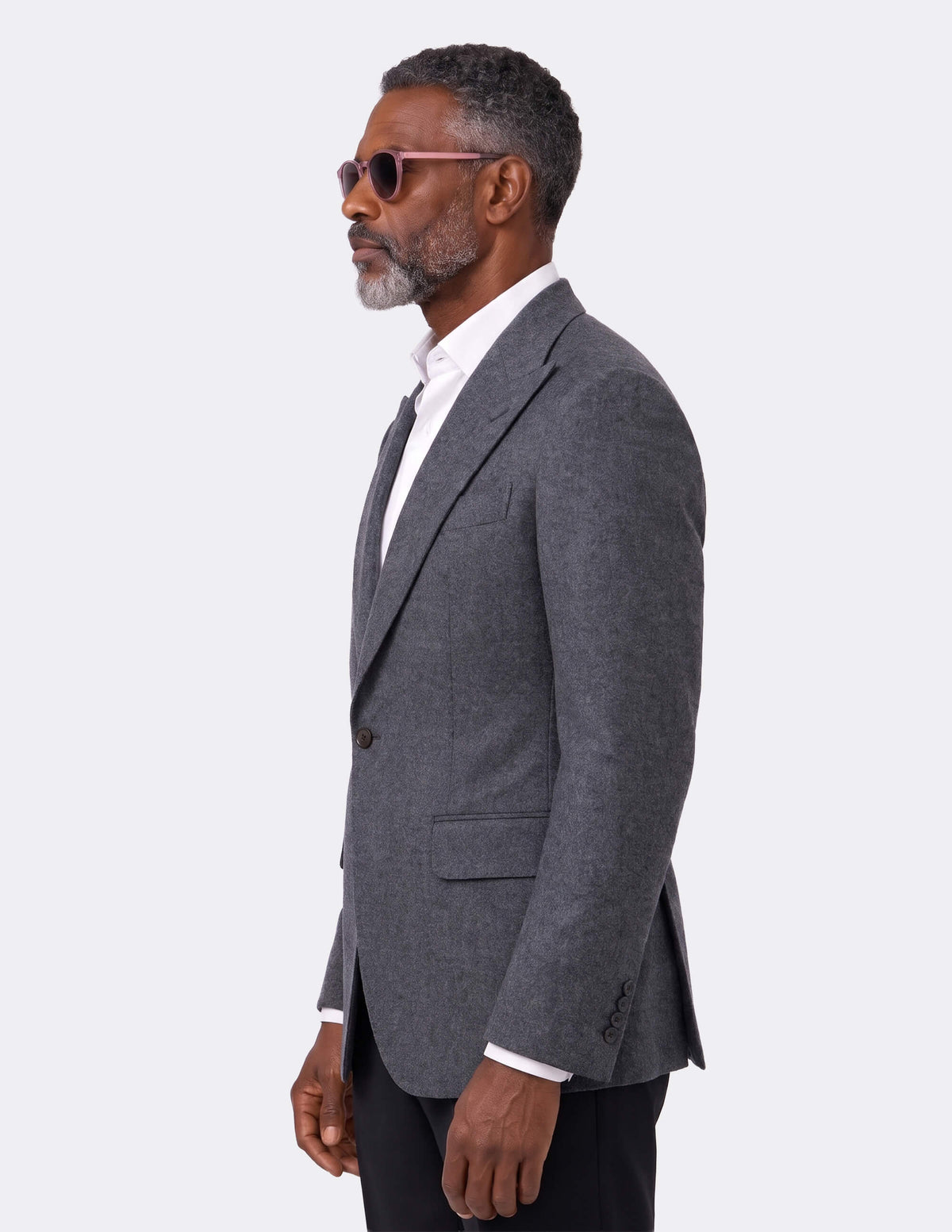 Grey Single Breasted Jacket - 38R - Samir Bachkami