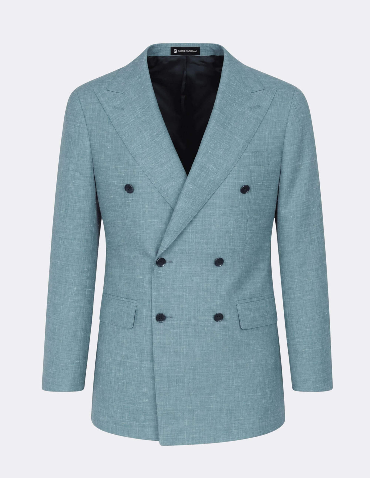 Aqua Teal Double Breasted Suit