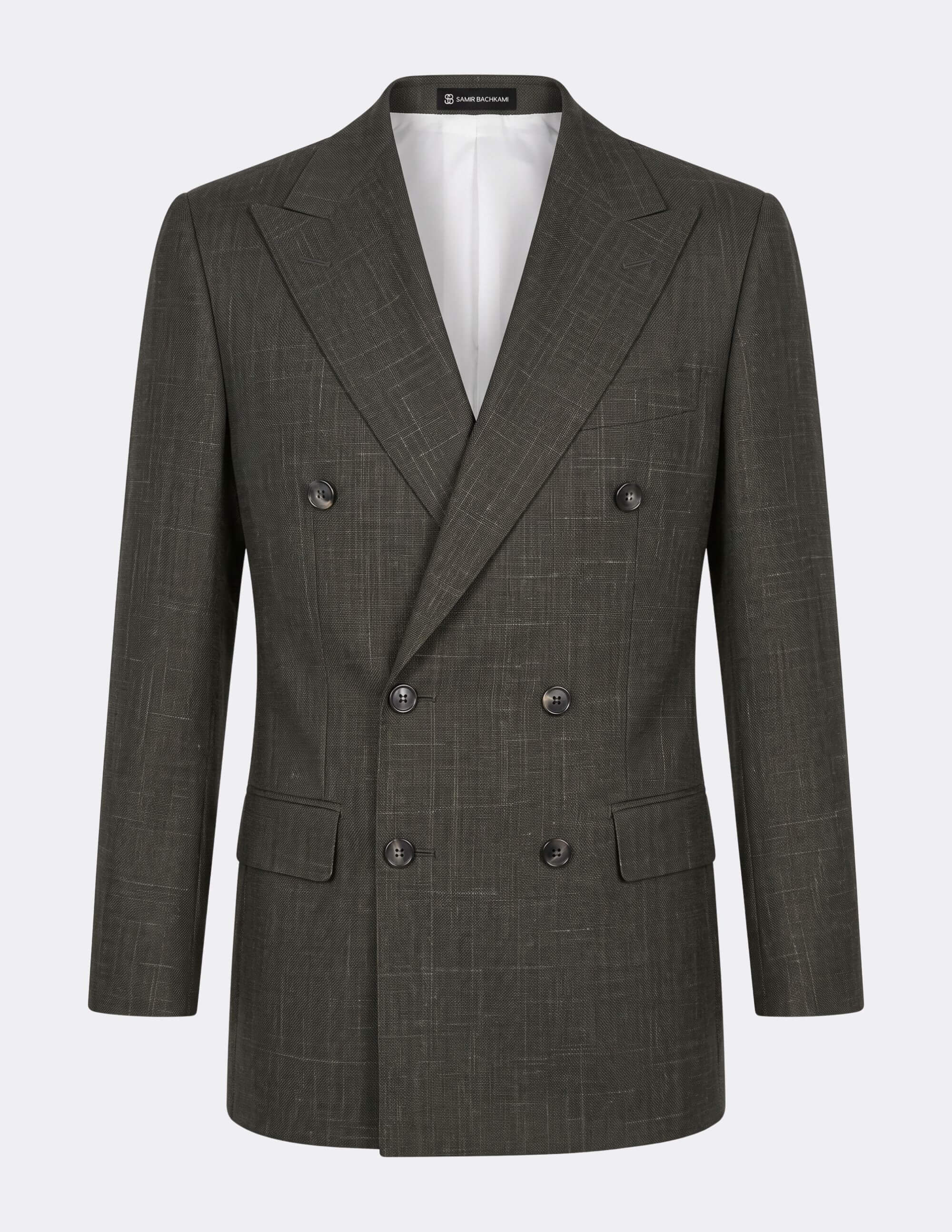 The Val d’Orcia Olive Double-Breasted Suit