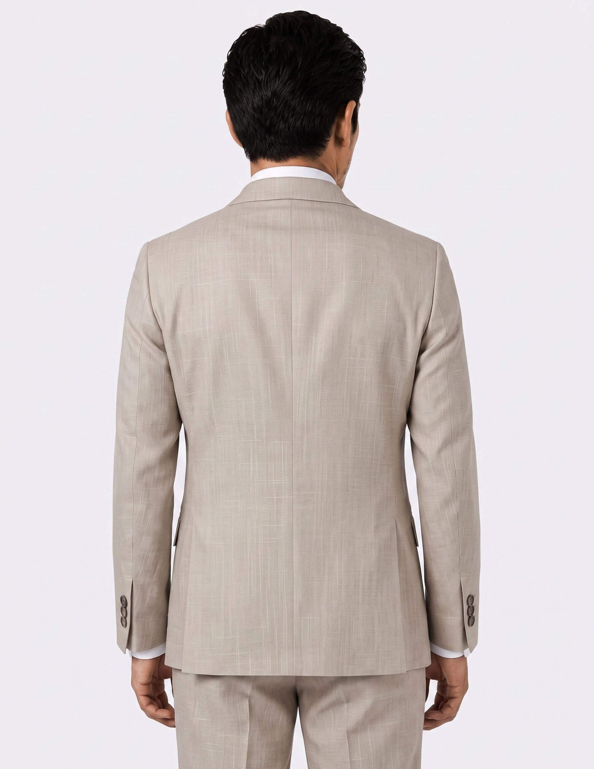 The Lecce Taupe Stripe Single-Breasted Suit
