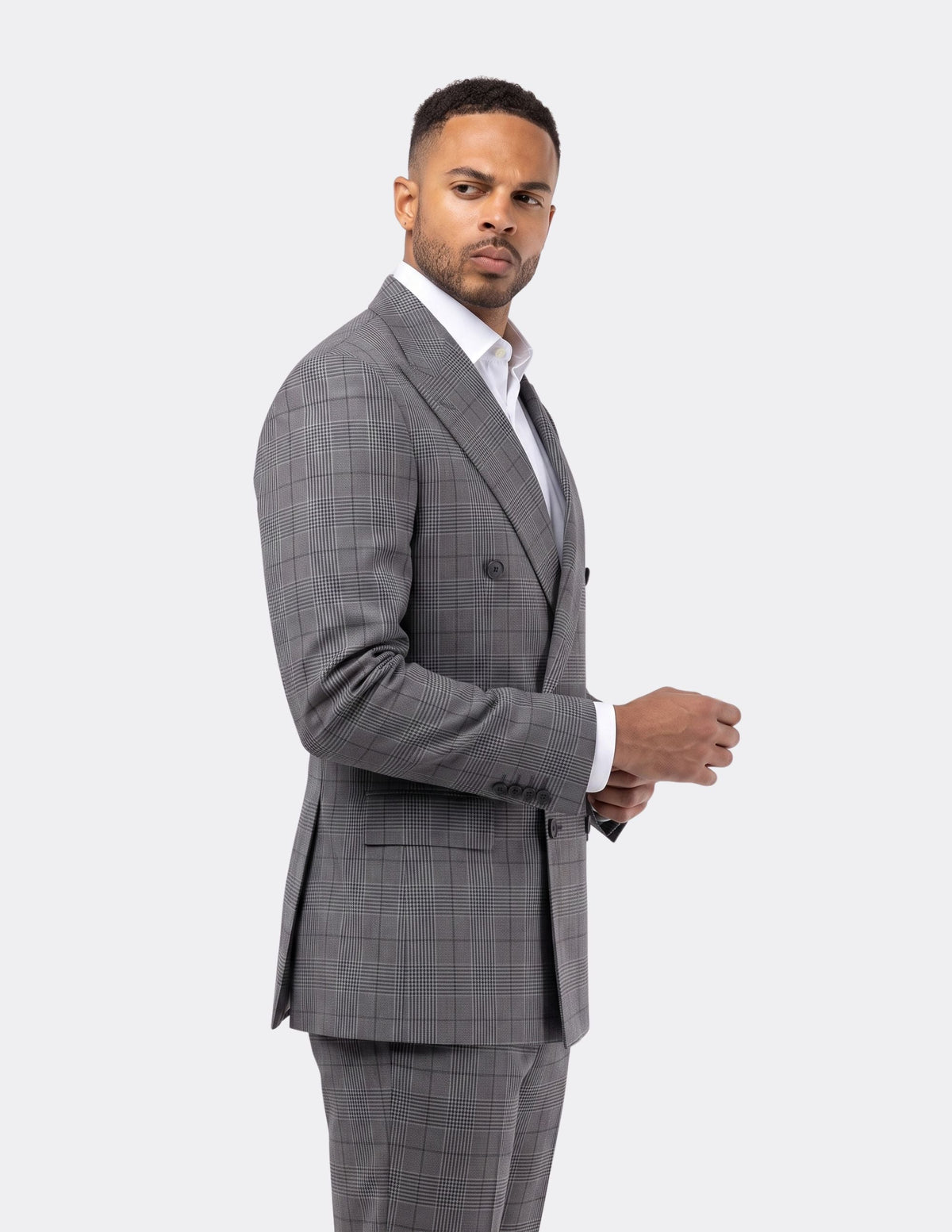 Monte Carlo Grey Double Breasted Suit - Samir Bachkami