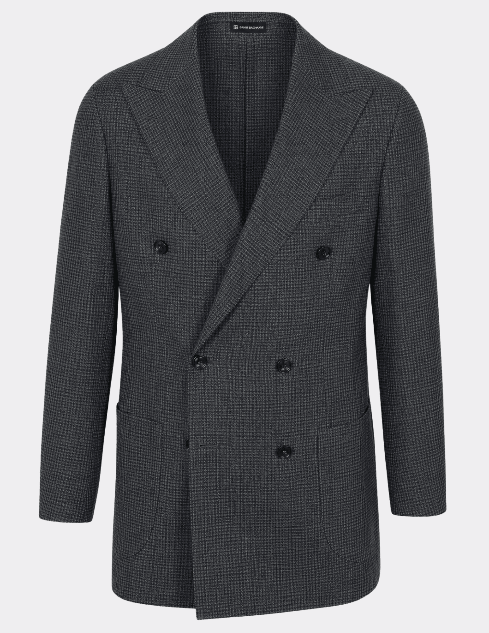Noir Piemonte Double Breasted Jacket - Samir Bachkami