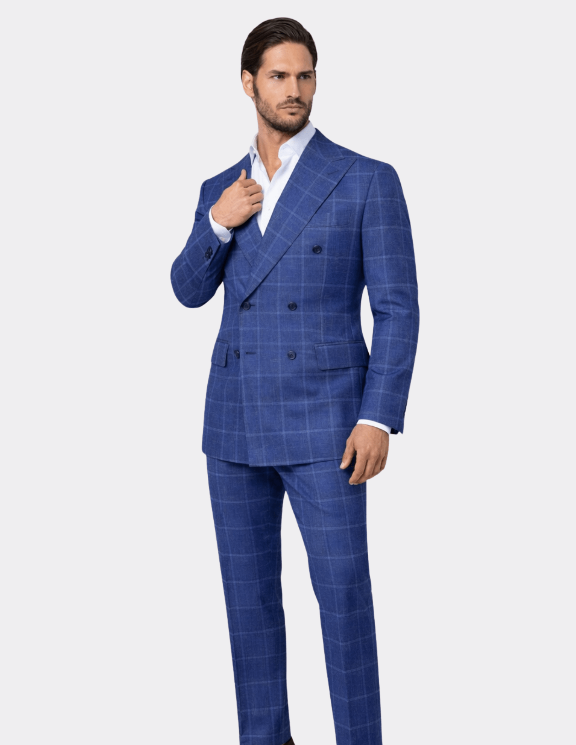 Portofino Check Double Breasted Suit - Samir Bachkami