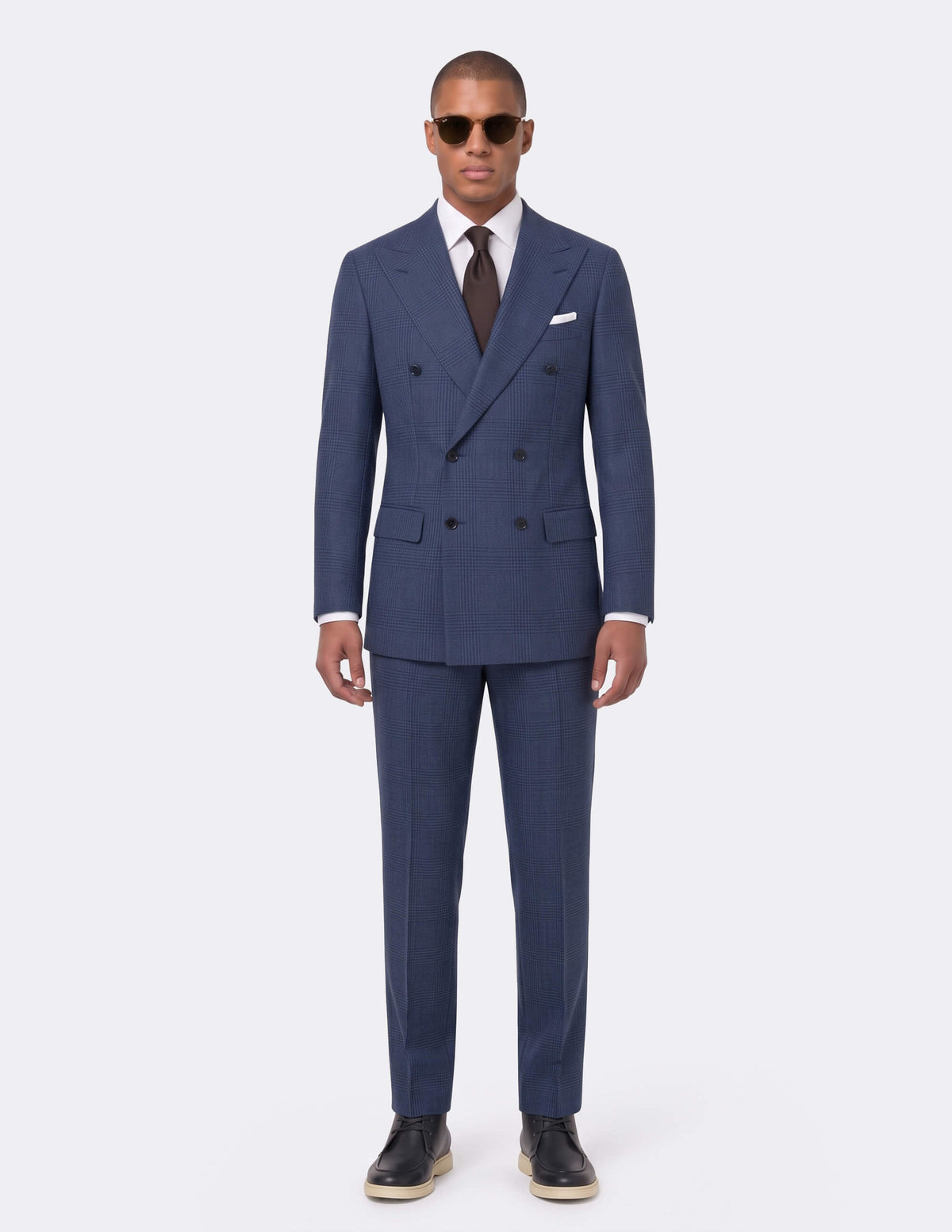 Ravello Blue Double Breasted Suit - Samir Bachkami
