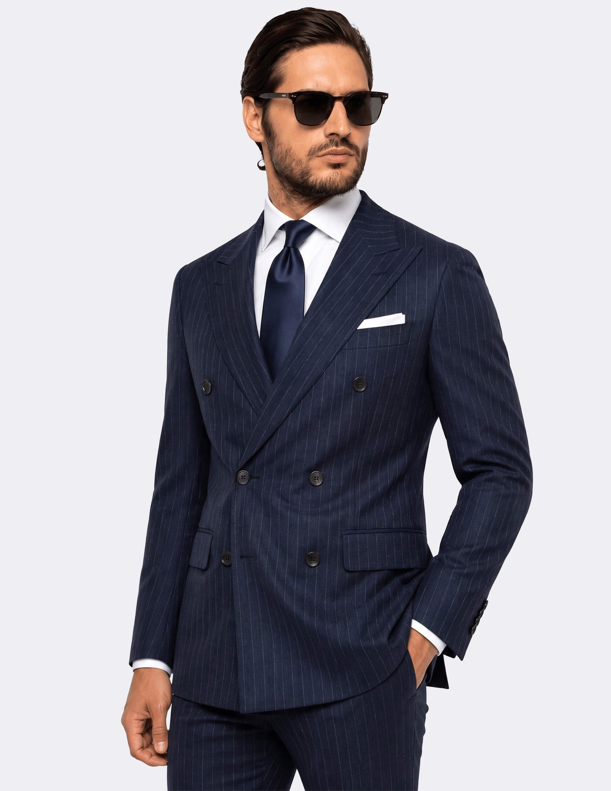 Rivière Bleue Double-Breasted Suit - Samir Bachkami