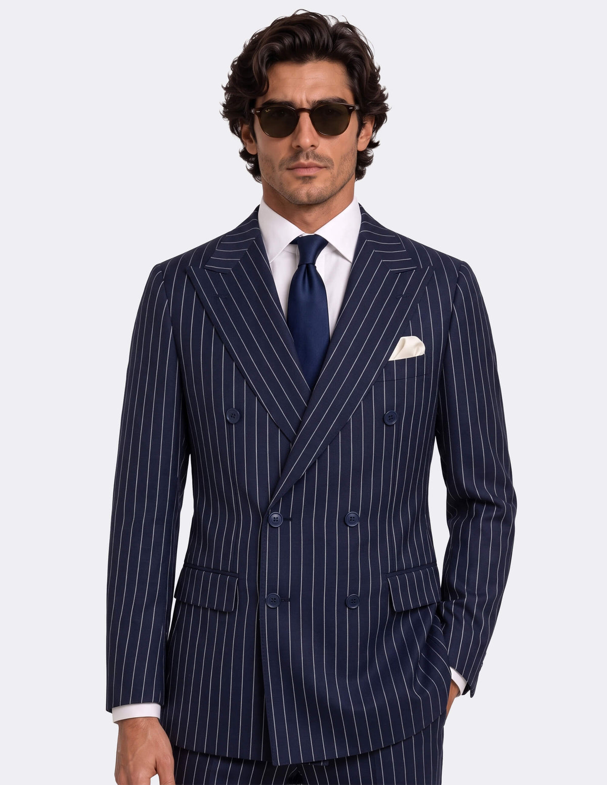 Royal Navy Double-Breasted Suit - Samir Bachkami