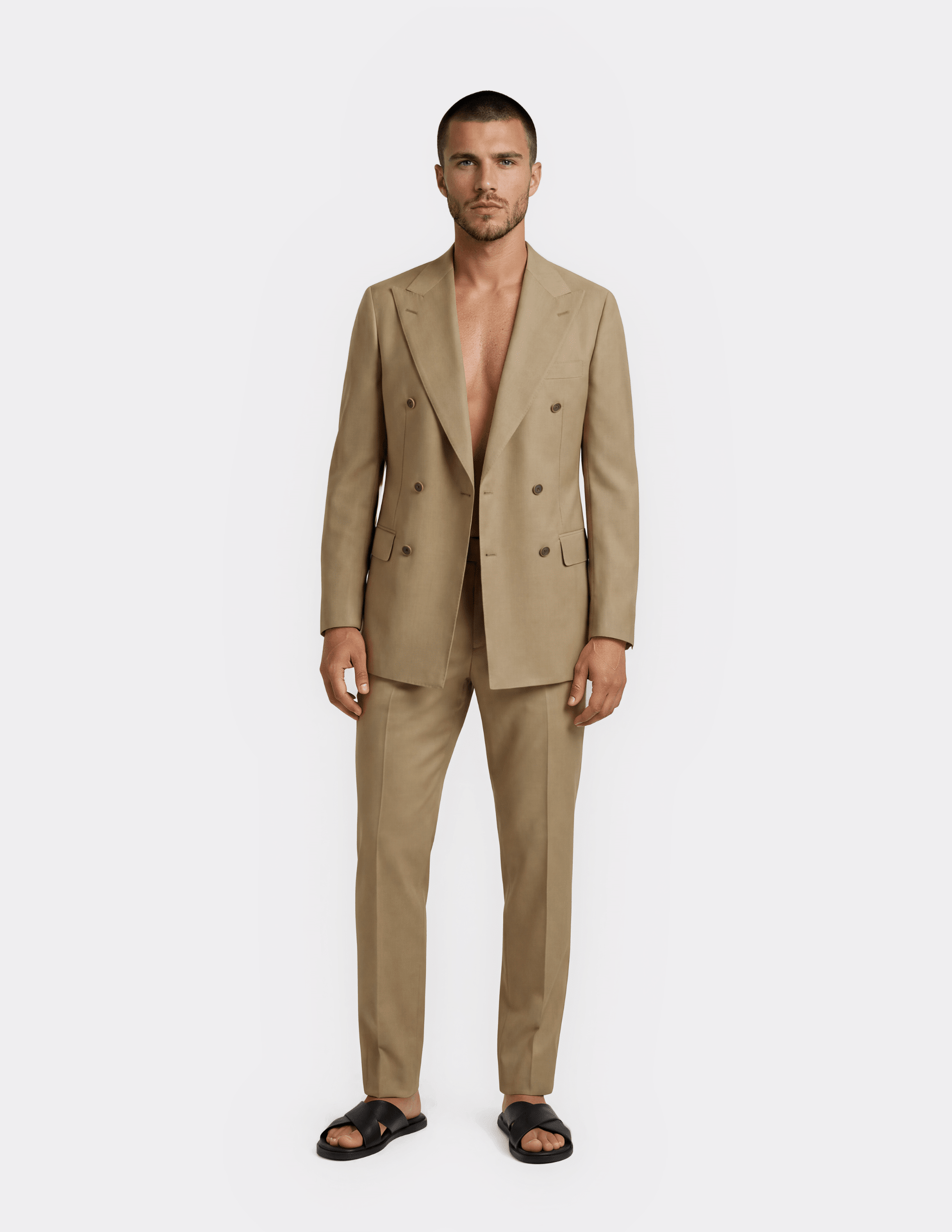 Sahara Sand Double Breasted Suit - Samir Bachkami