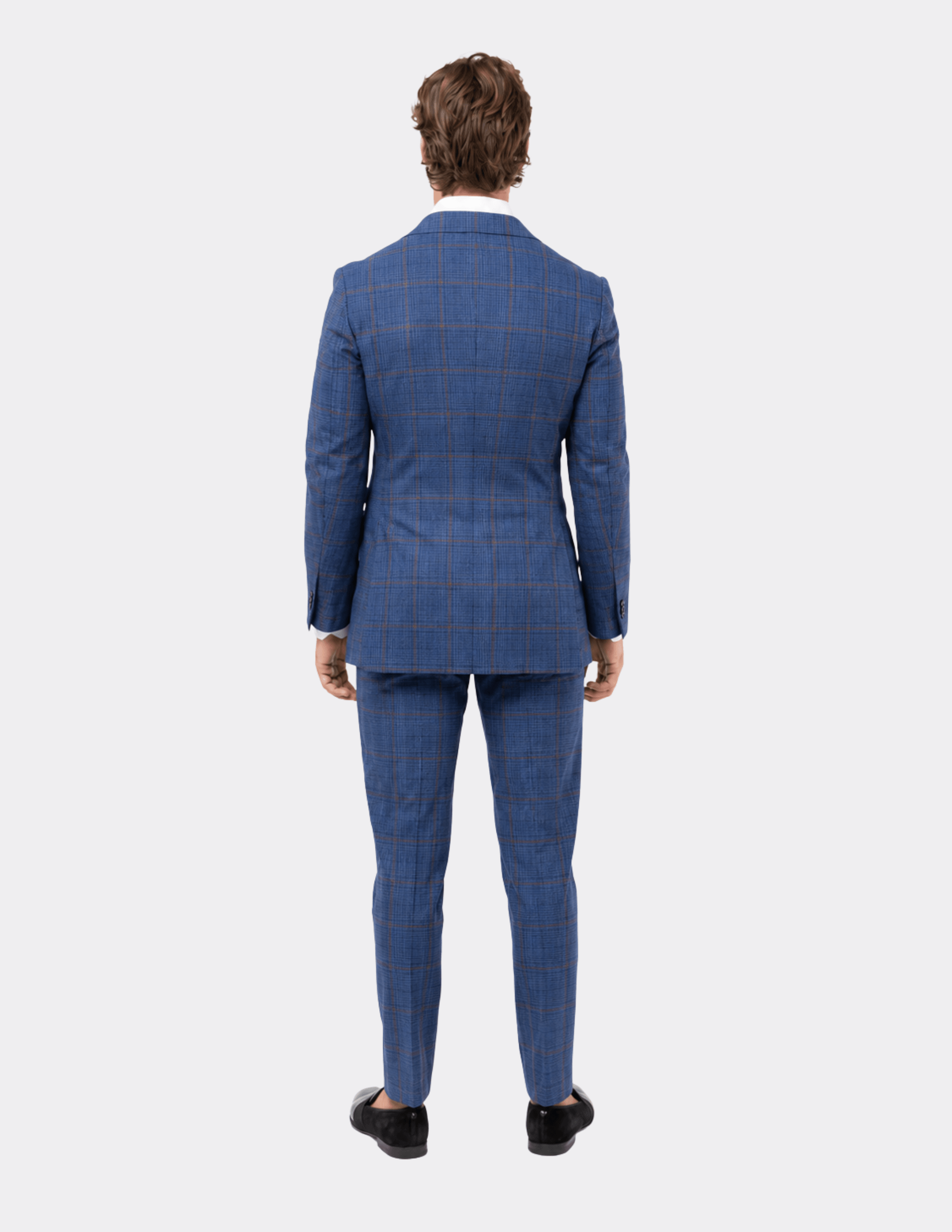 Santorini Check Double - Breasted Suit - Samir Bachkami