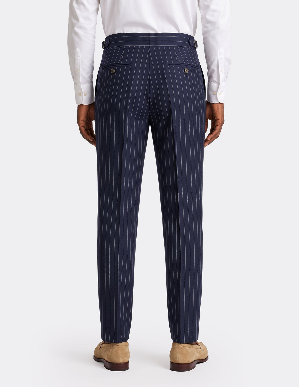 The Asti Navy Pinstripe DB Trousers - Samir Bachkami