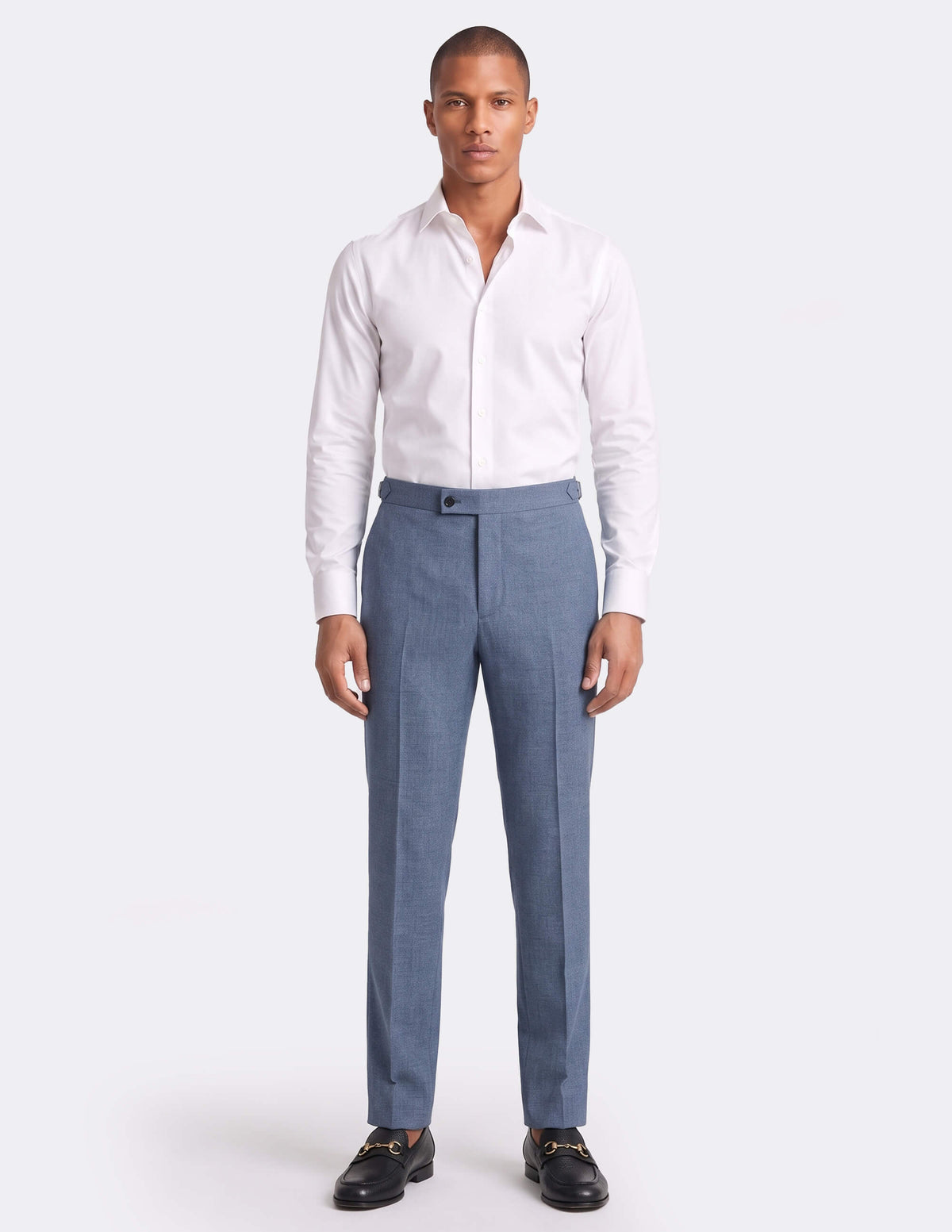 The Avenzio Blue-Grey Trousers - Samir Bachkami