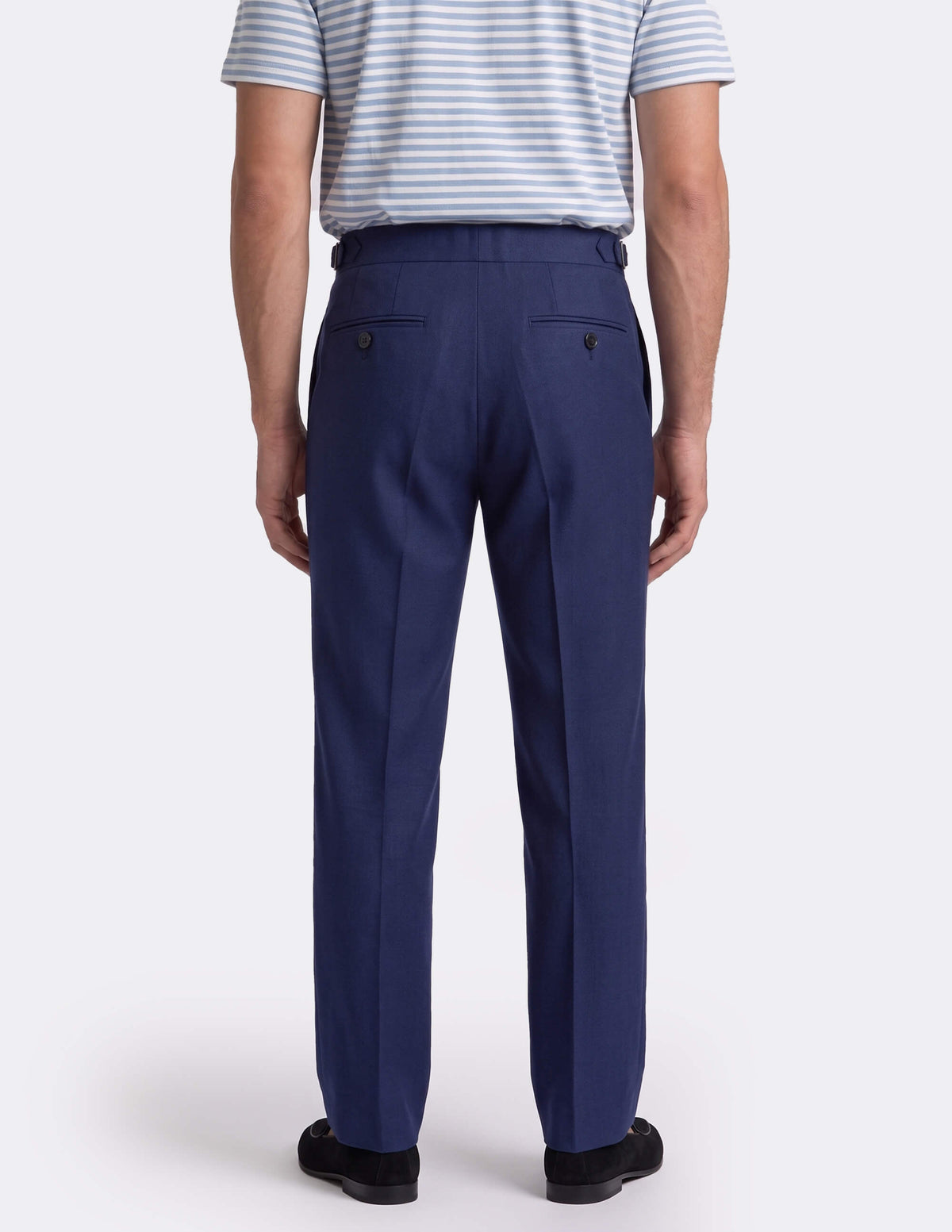 The Azzento Blue Wide-Leg Trousers - Samir Bachkami