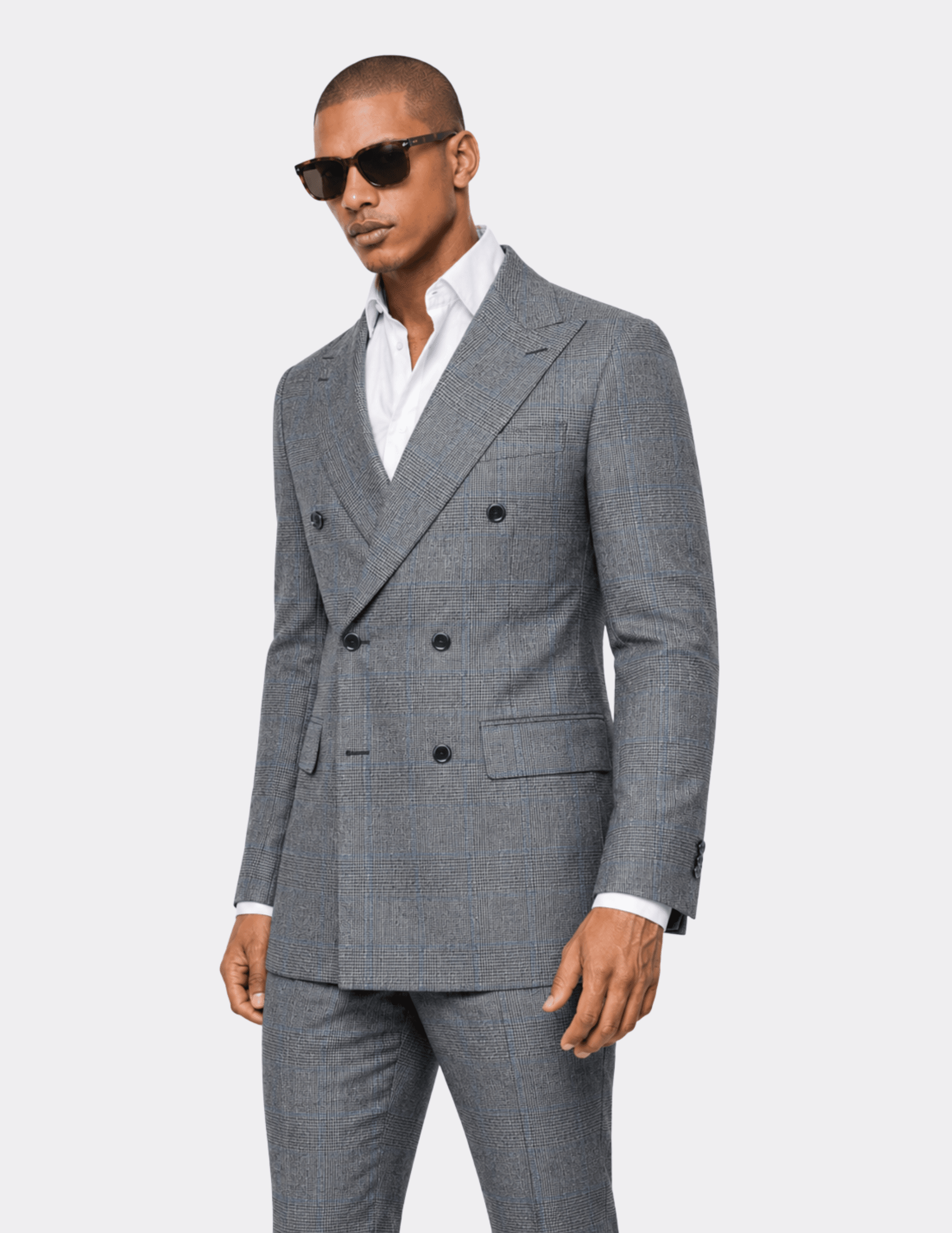 The Bellagio Check Double - Breasted Suit - Samir Bachkami