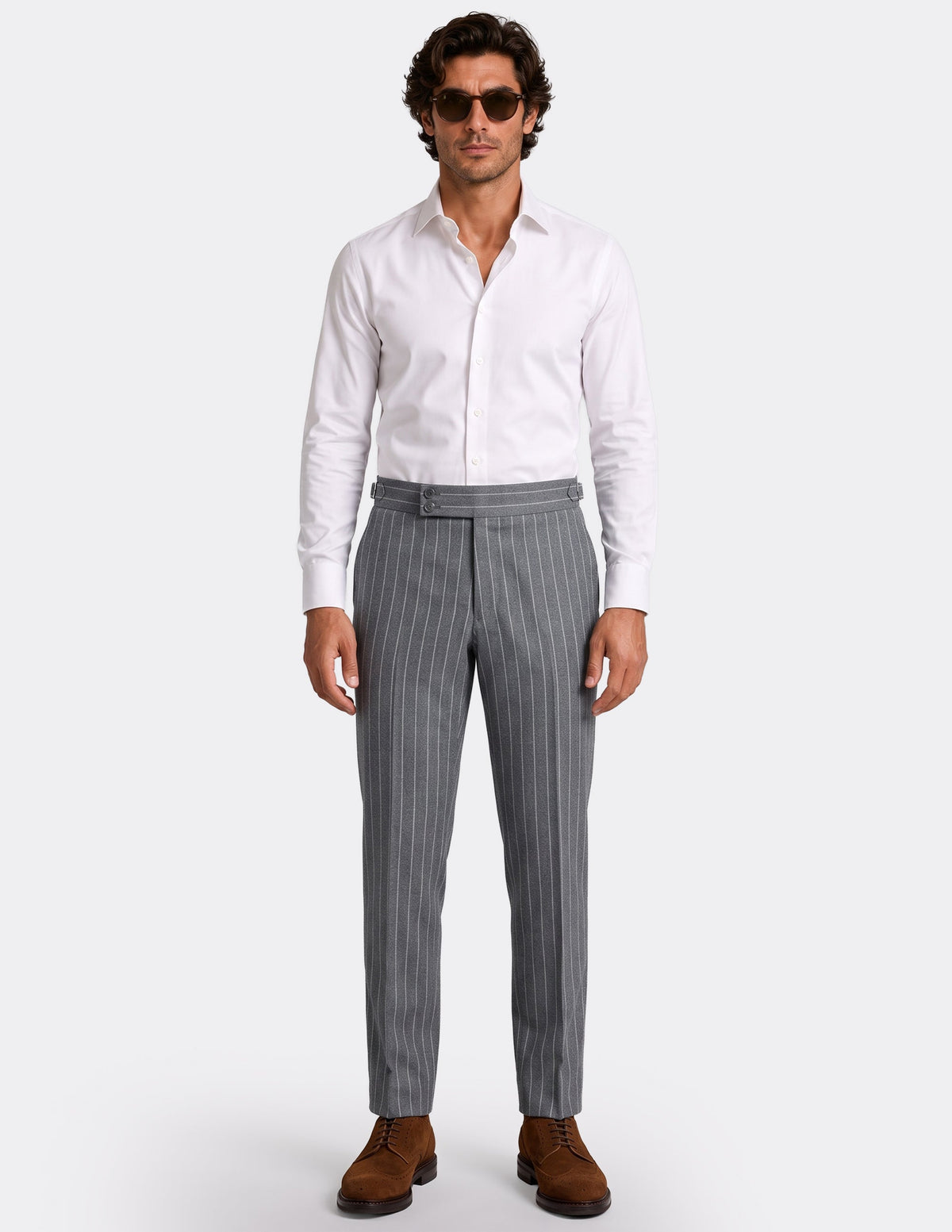 The Bergamo Pinstripe DB Trousers - Samir Bachkami