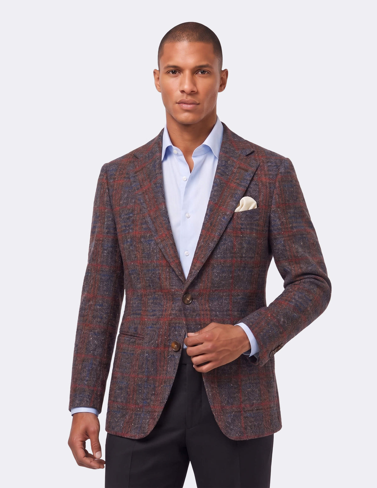 The Bravesso Brown Single-Breasted Jacket - Samir Bachkami
