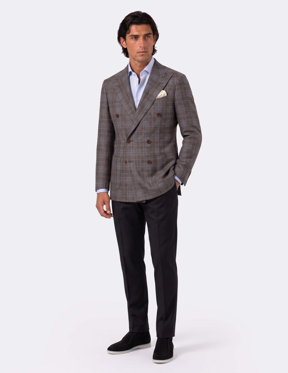 The Bruma Cobalto Double-Breasted Jacket - Samir Bachkami