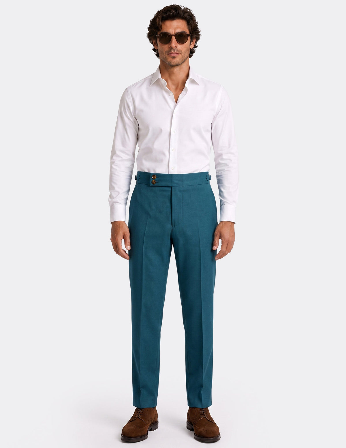 The Cannes Teal DB Trousers - Samir Bachkami