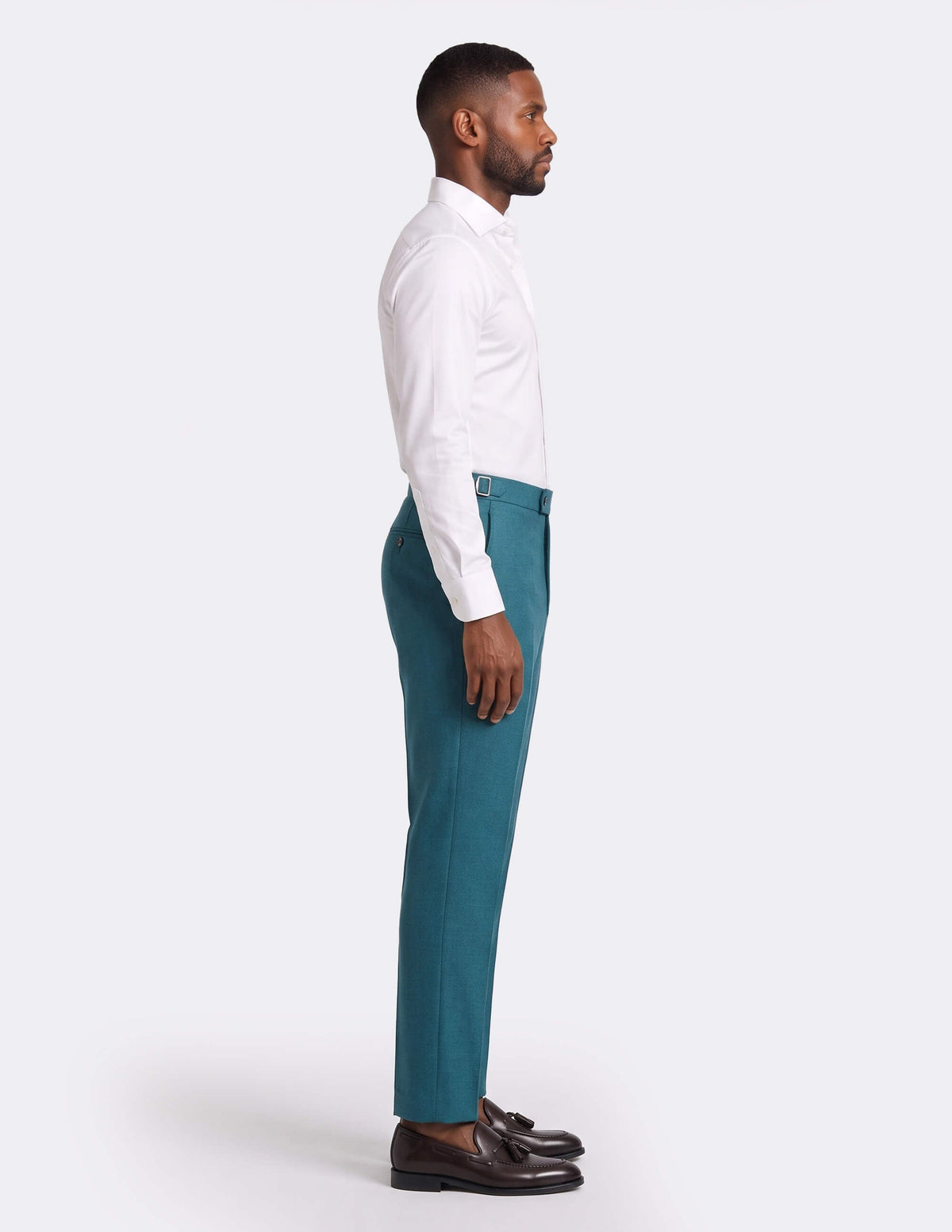 The Casvero Petrol Trousers - Samir Bachkami