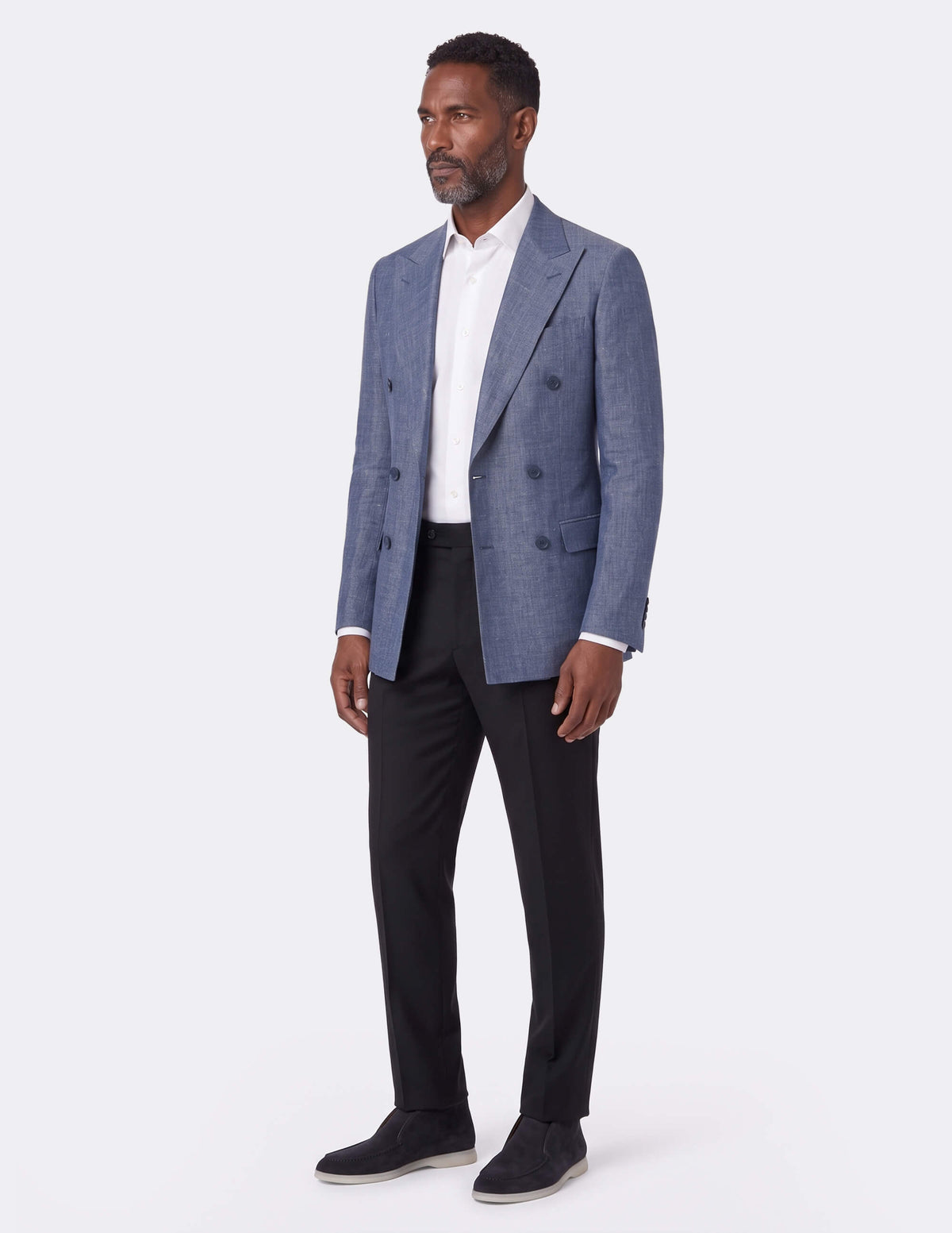 The Cielo d'Ardesia Double-Breasted Jacket - Samir Bachkami