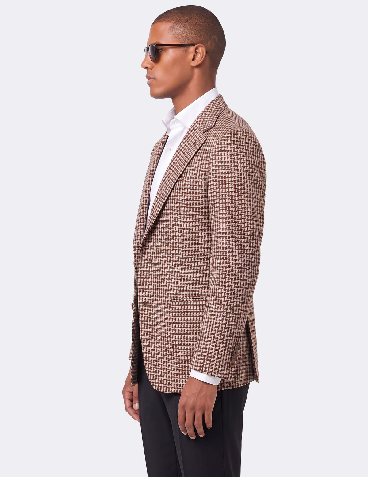 The Corvesso Houndstooth Single-Breasted Jacket - Samir Bachkami