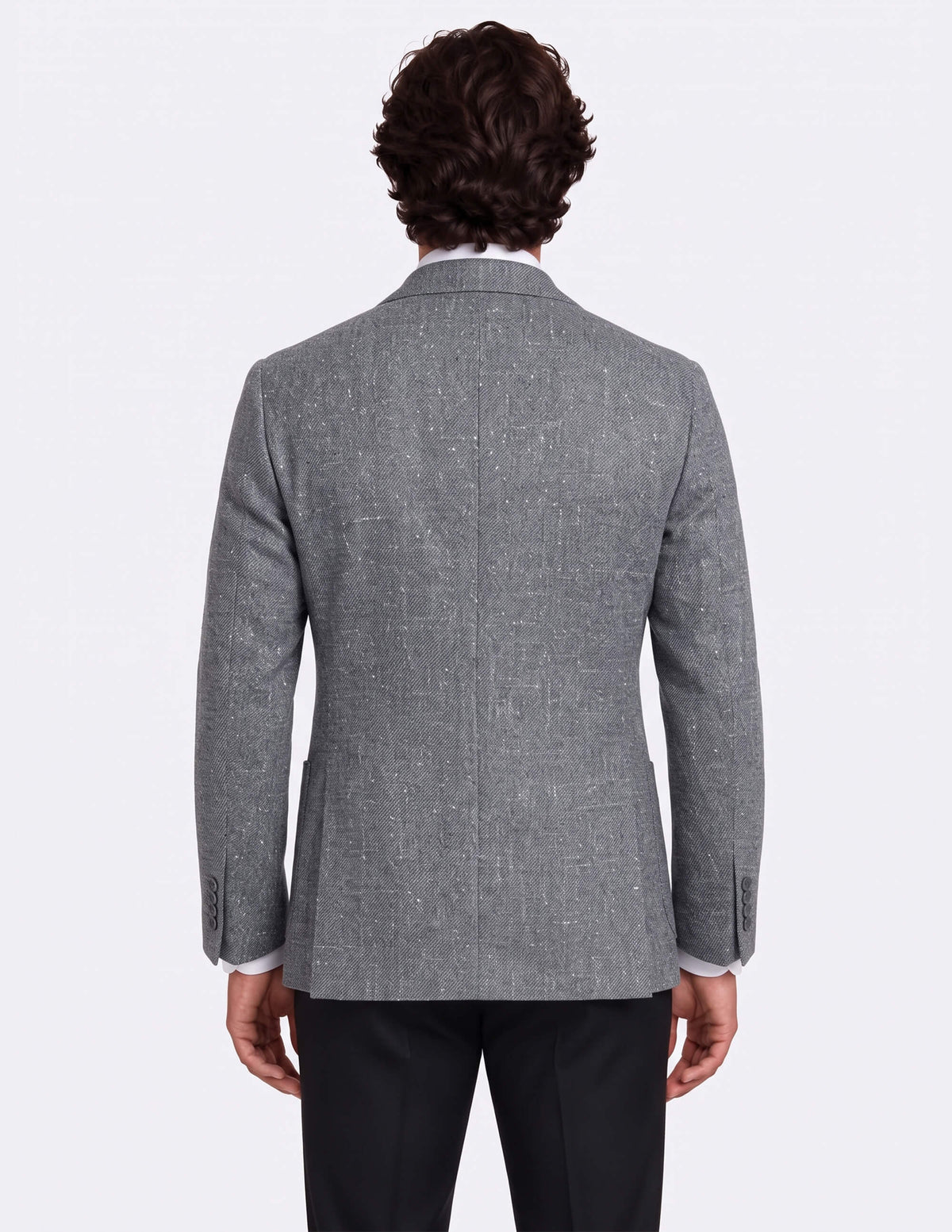 The Dolomiti Grey Double-Breasted Jacket - Samir Bachkami