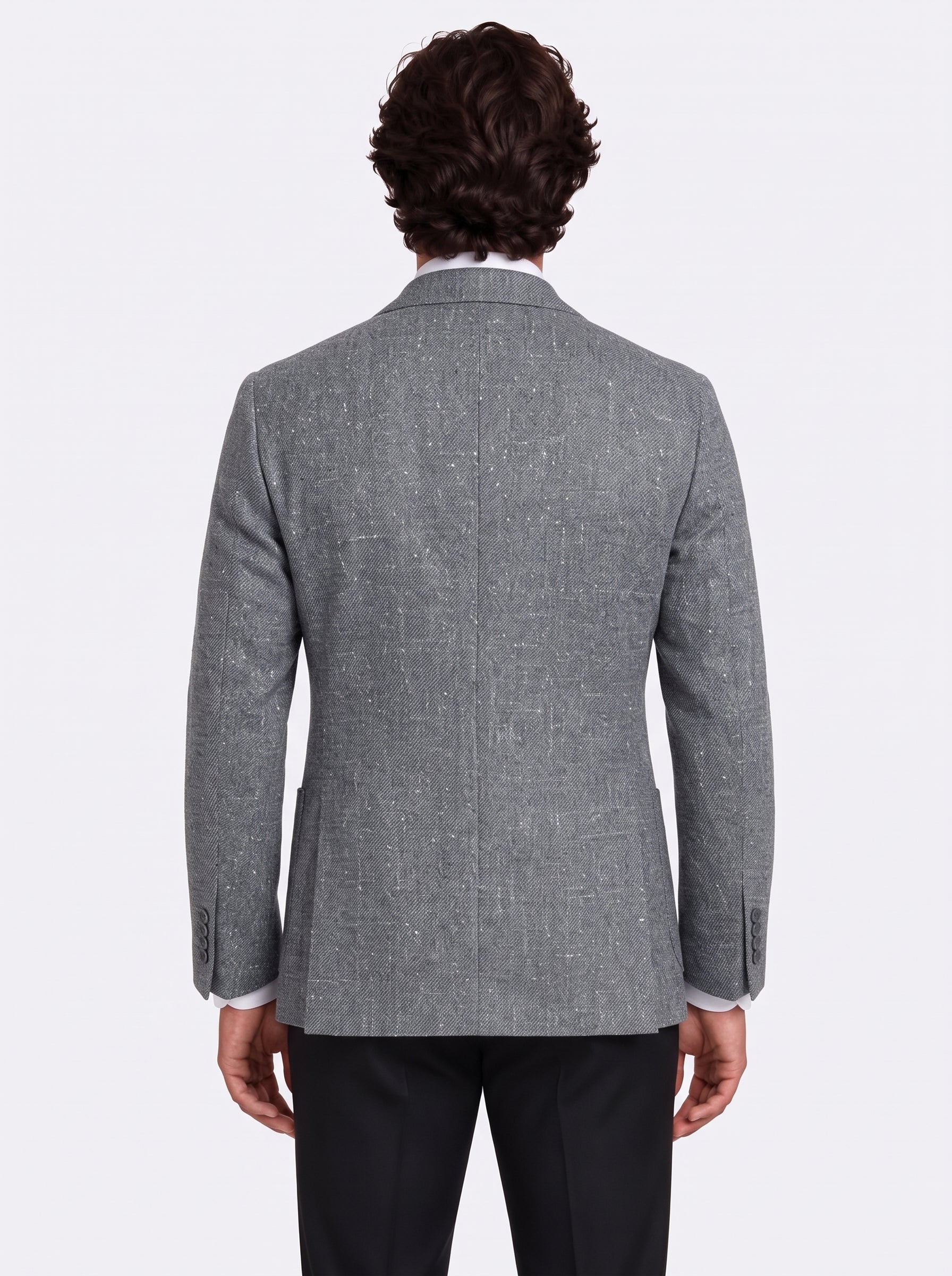 The Dolomiti Grey Double-Breasted Jacket - Samir Bachkami