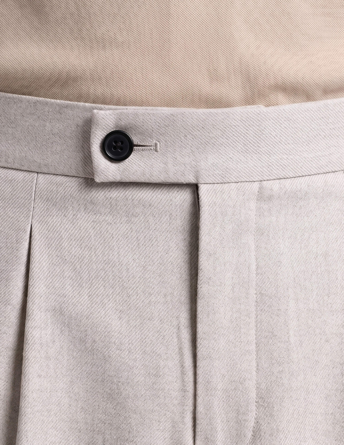 The Elarno Ivory Wide-Leg Trousers - Samir Bachkami