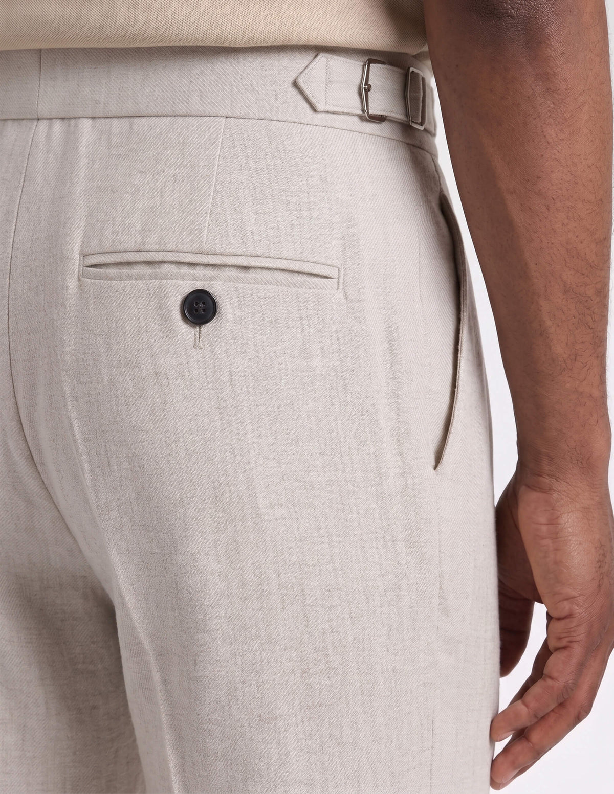 The Elarno Ivory Wide-Leg Trousers - Samir Bachkami