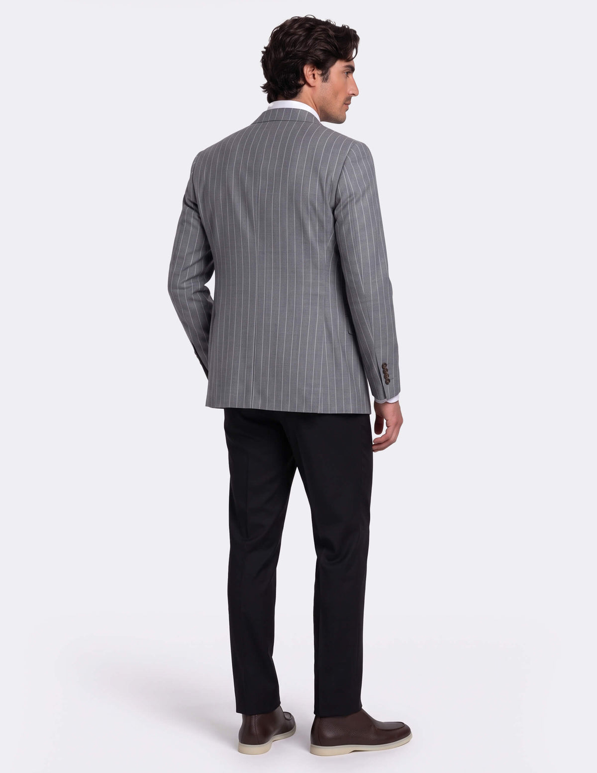 The Grigio Sovrano Pinstripe Jacket - Samir Bachkami