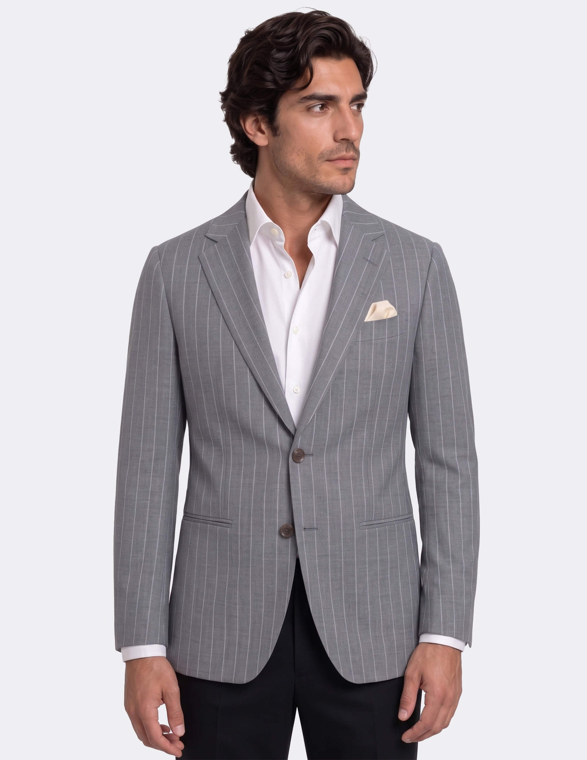 The Grigio Sovrano Pinstripe Jacket - Samir Bachkami