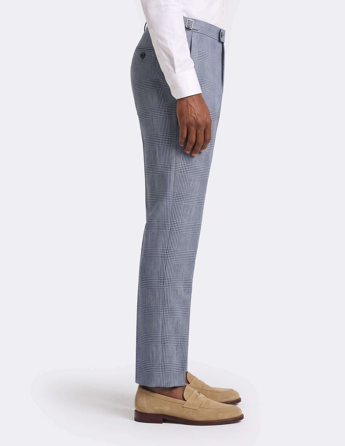 The Lurento Blue Check Trousers - Samir Bachkami