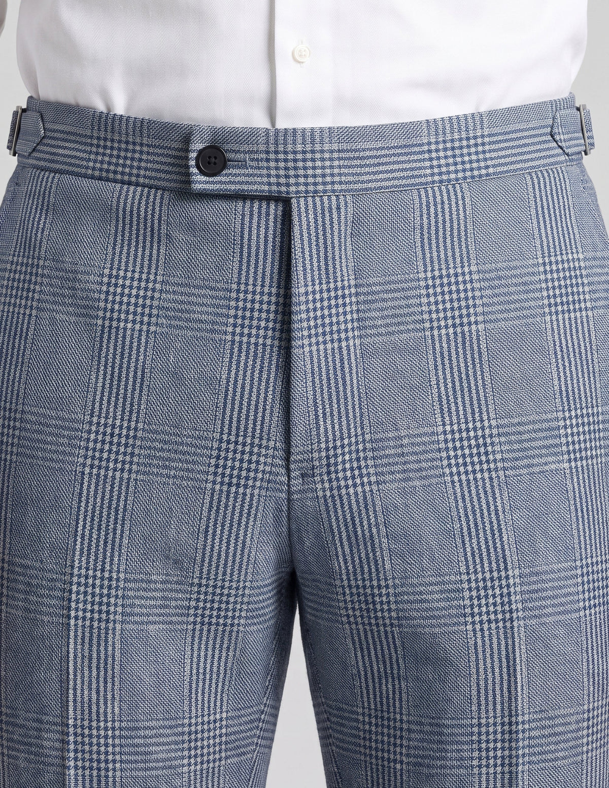The Lurento Blue Check Trousers - Samir Bachkami