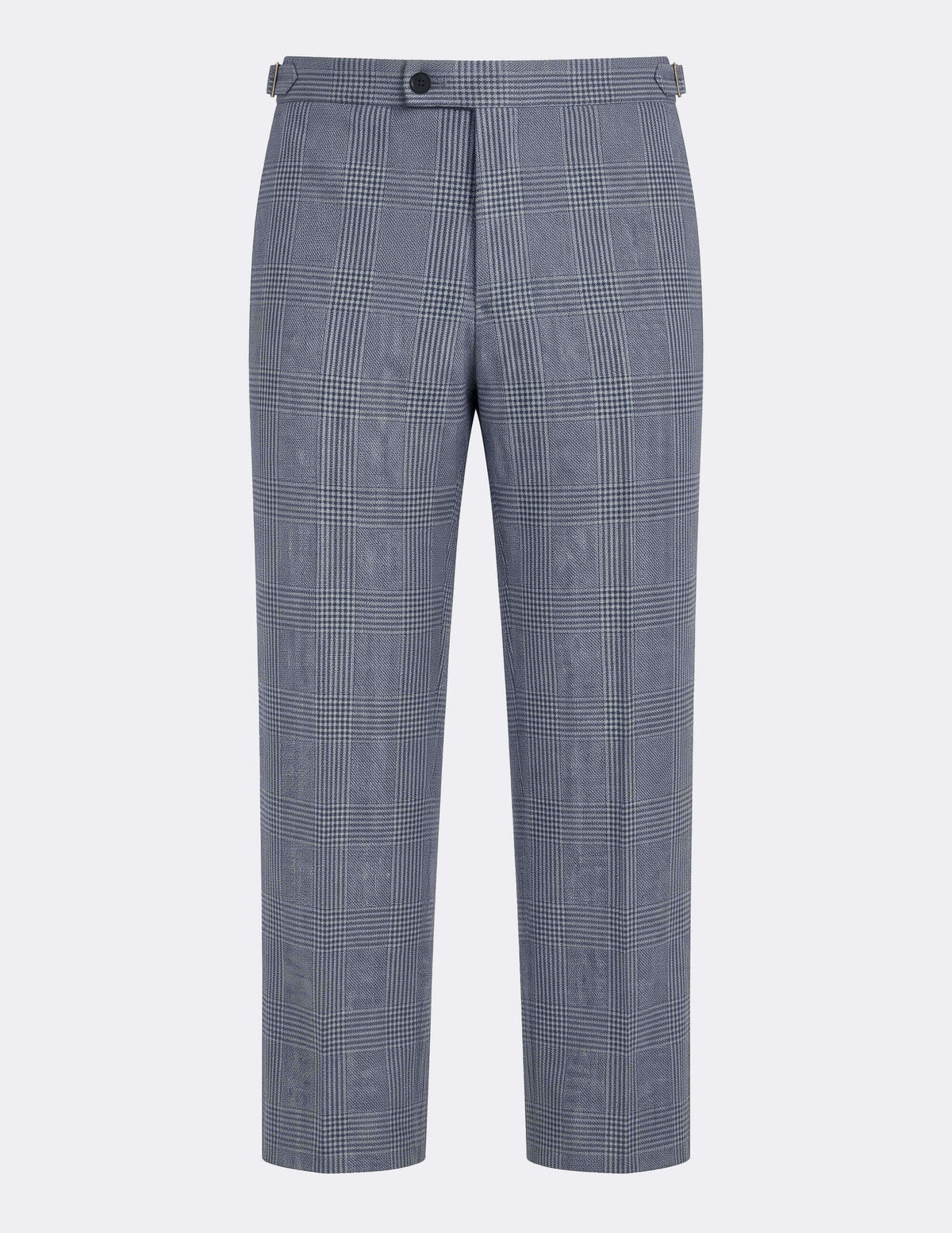 The Lurento Blue Check Trousers - Samir Bachkami