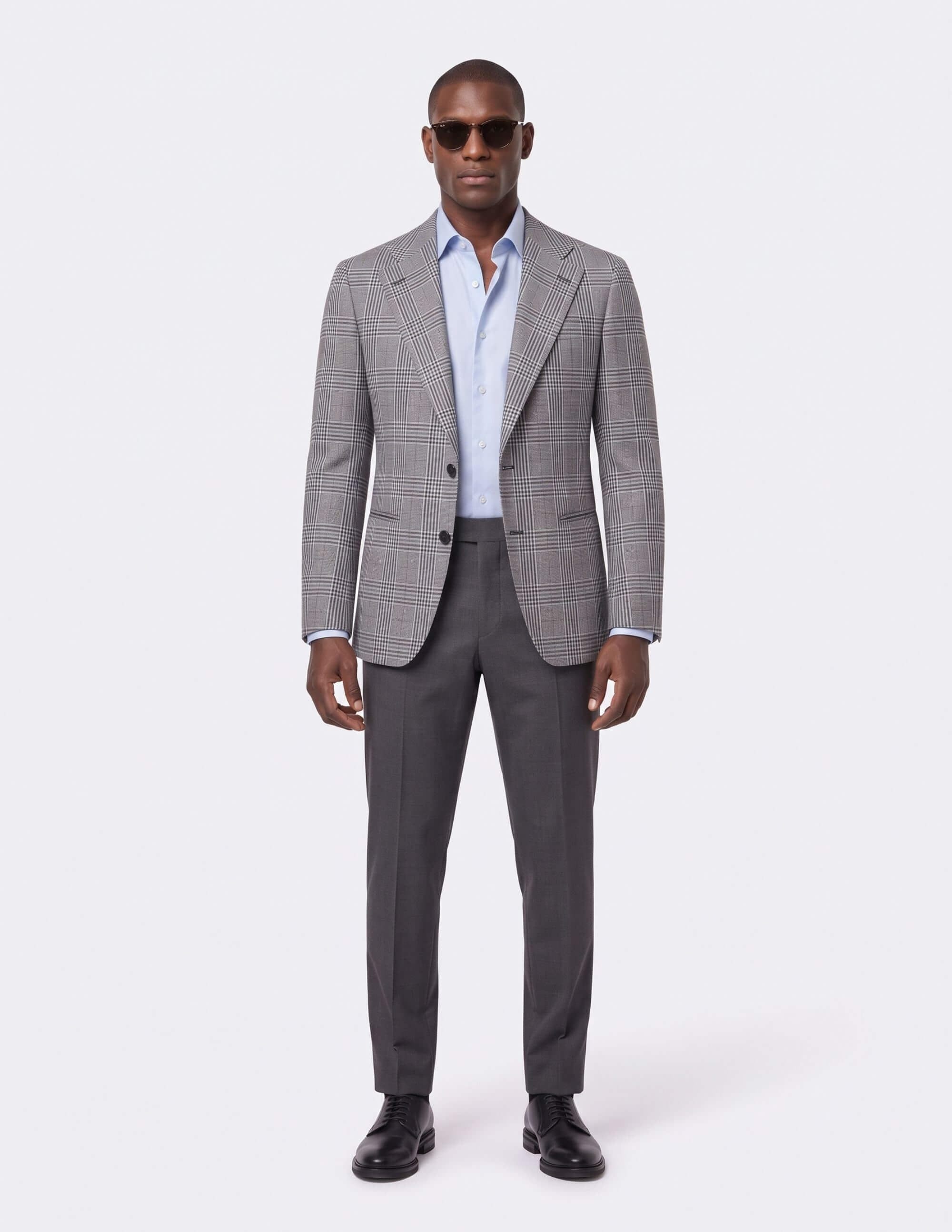 The Mayfair Grey Check Jacket - Samir Bachkami
