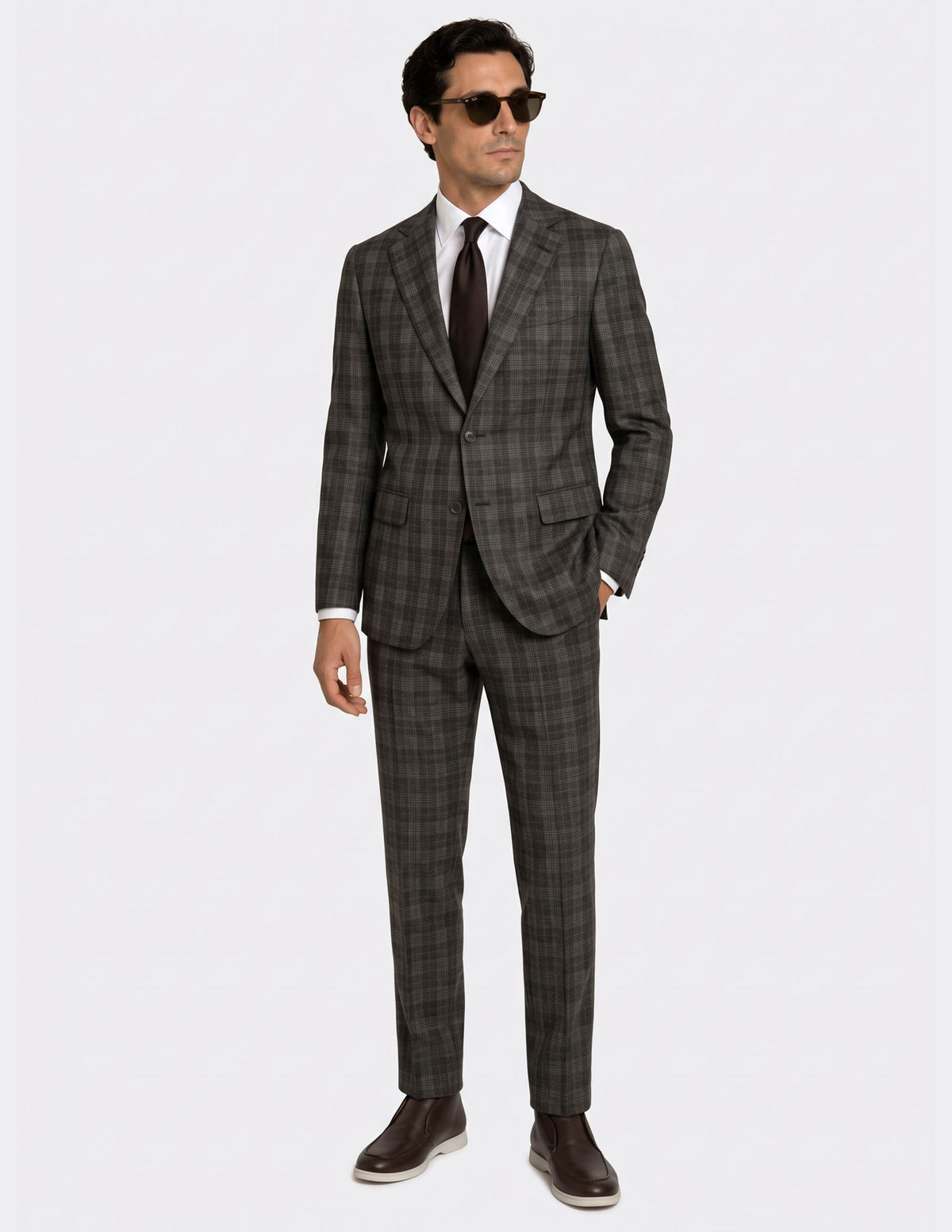 The Milano Ombra Check Suit - Samir Bachkami