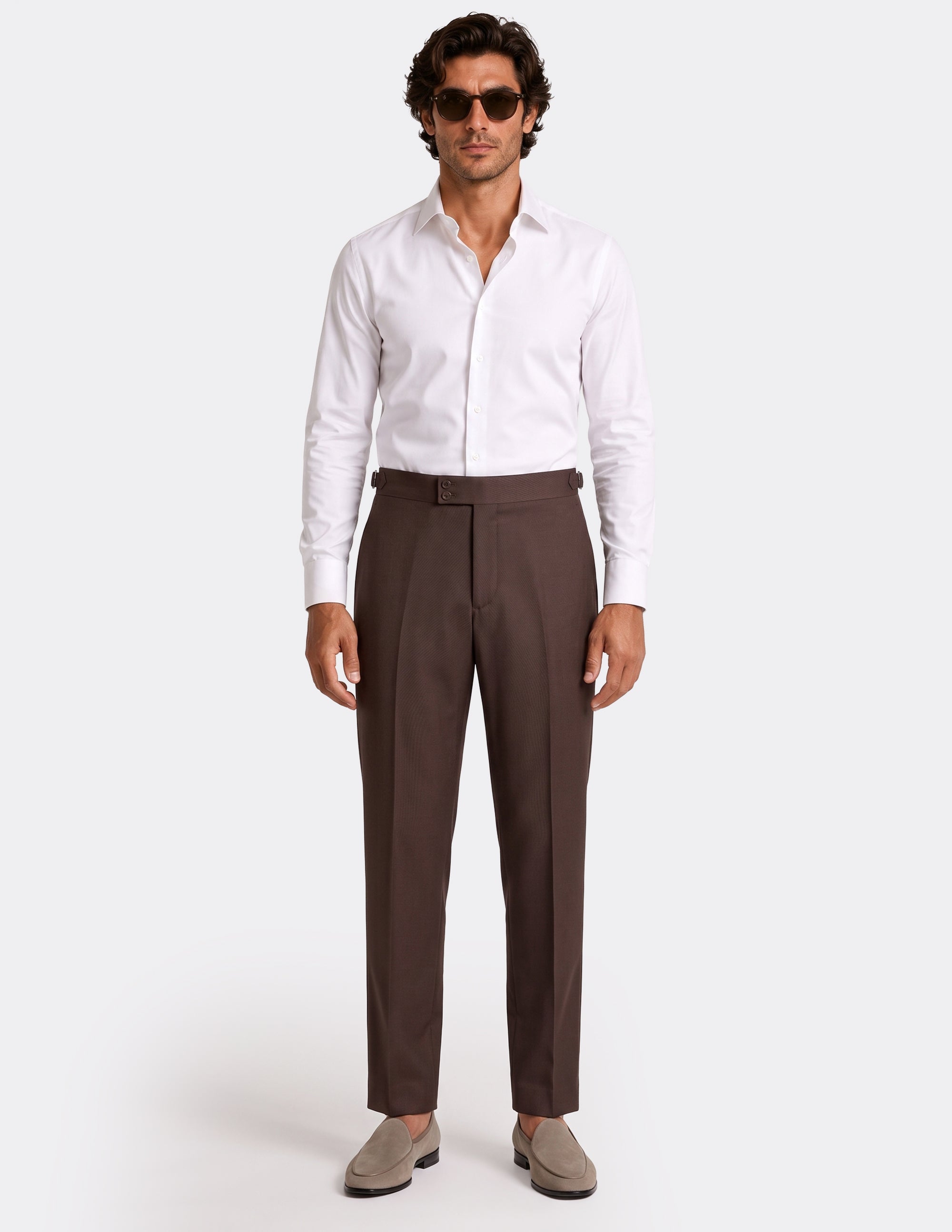 The Modena Dark Chocolate DB Trousers - Samir Bachkami